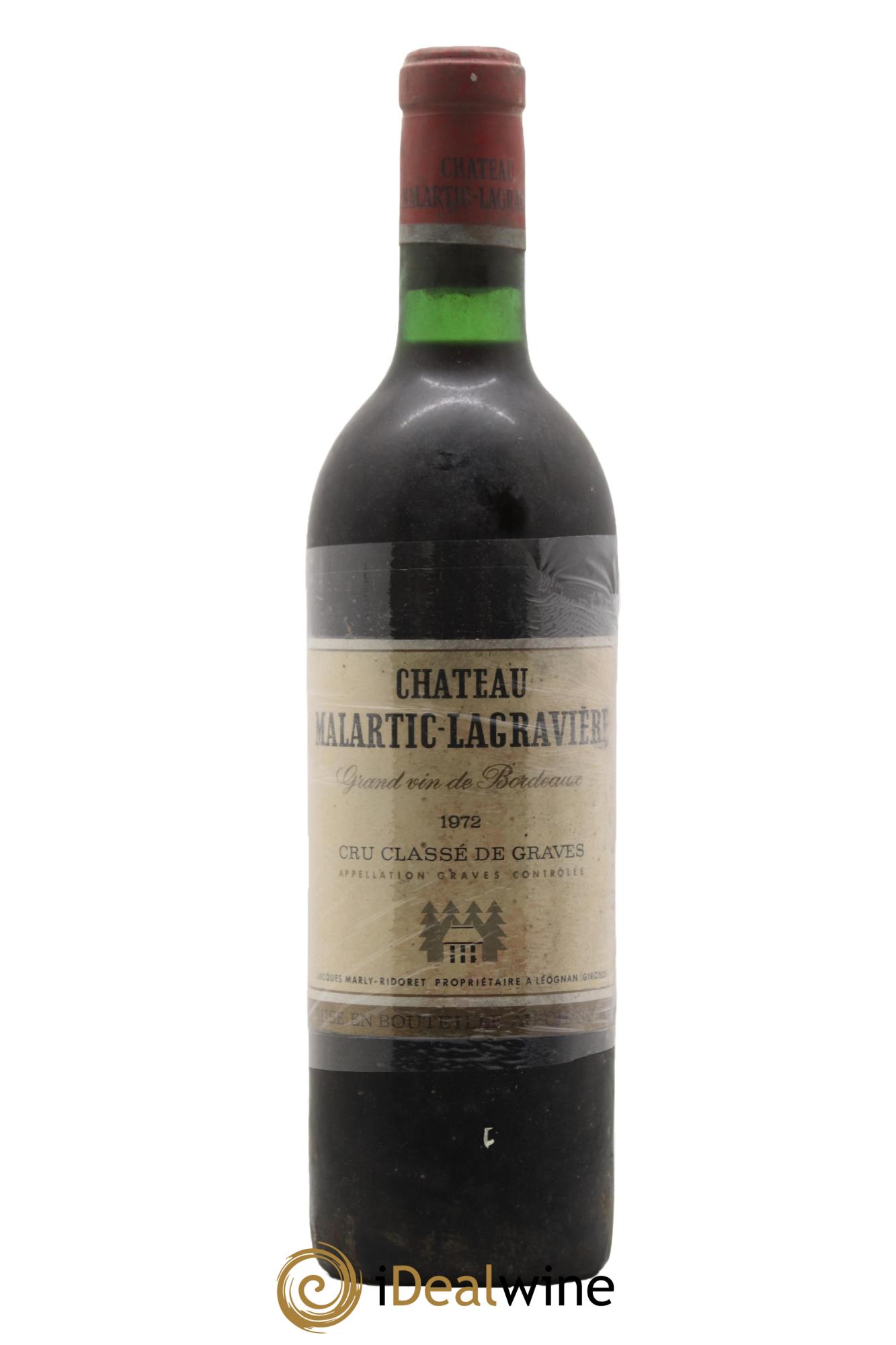 Château Malartic-Lagravière Cru Classé de Graves  1972 - Lot of 1 bottle - 0