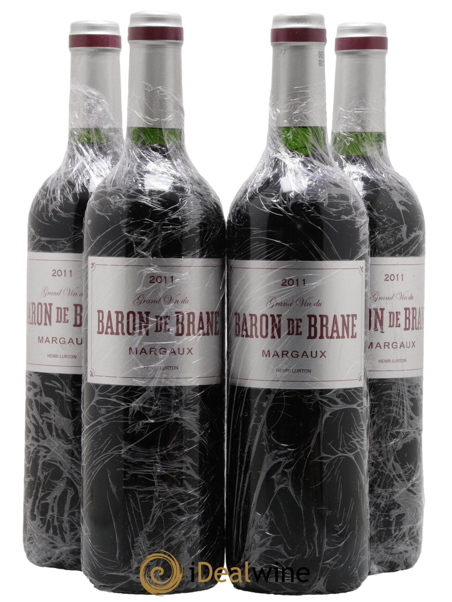 Baron de Brane Second Vin 2011 - Lot of 4 bottles - 0