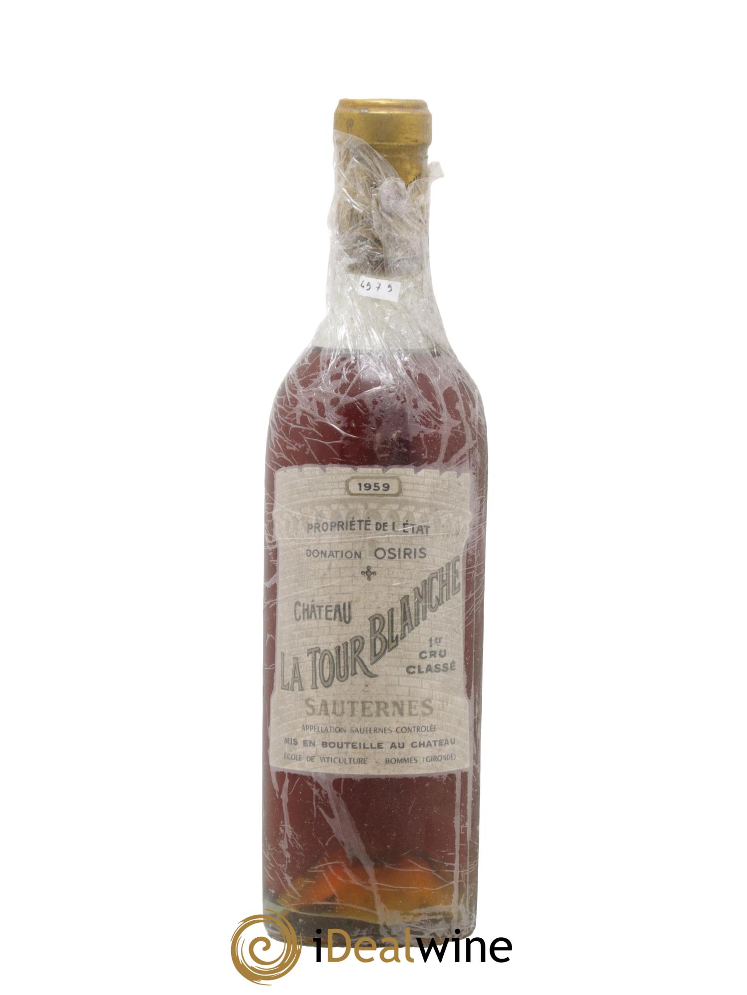 Château la Tour Blanche 1er Grand Cru Classé 1959 - Lotto di 1 mezza bottiglia - 0