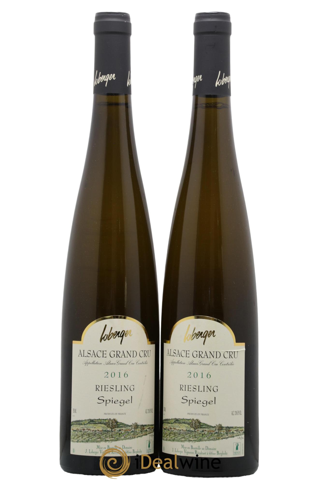 Alsace Riesling Grand Cru Spiegel Domaine Loberger 2016 - Posten von 2 Flaschen - 0