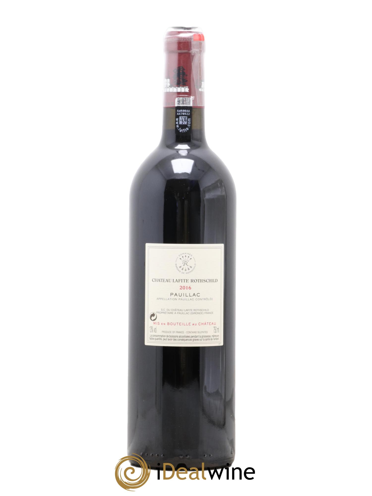 Château Lafite Rothschild 1er Grand Cru Classé 2016 - Lot de 1 bouteille - 1