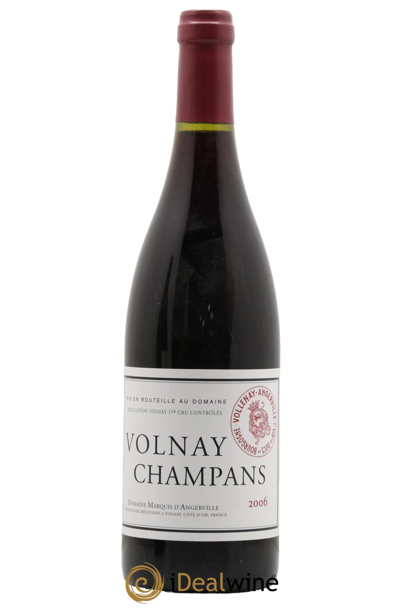 Volnay 1er Cru Champans Marquis d'Angerville (Domaine) 2006 - Posten von 1 Flasche - 0