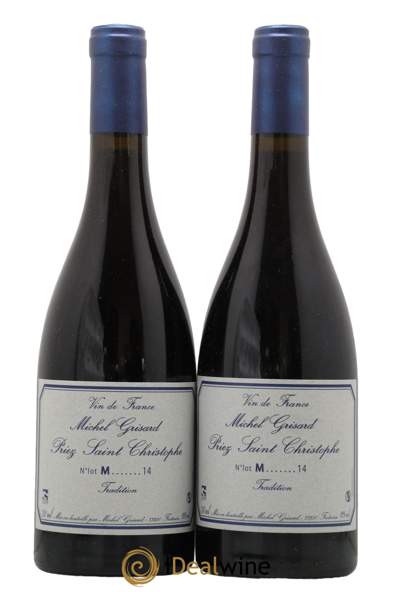 Vin de France Priez Saint Christophe Michel Grisard 2014 - Lotto di 2 bottiglie - 0