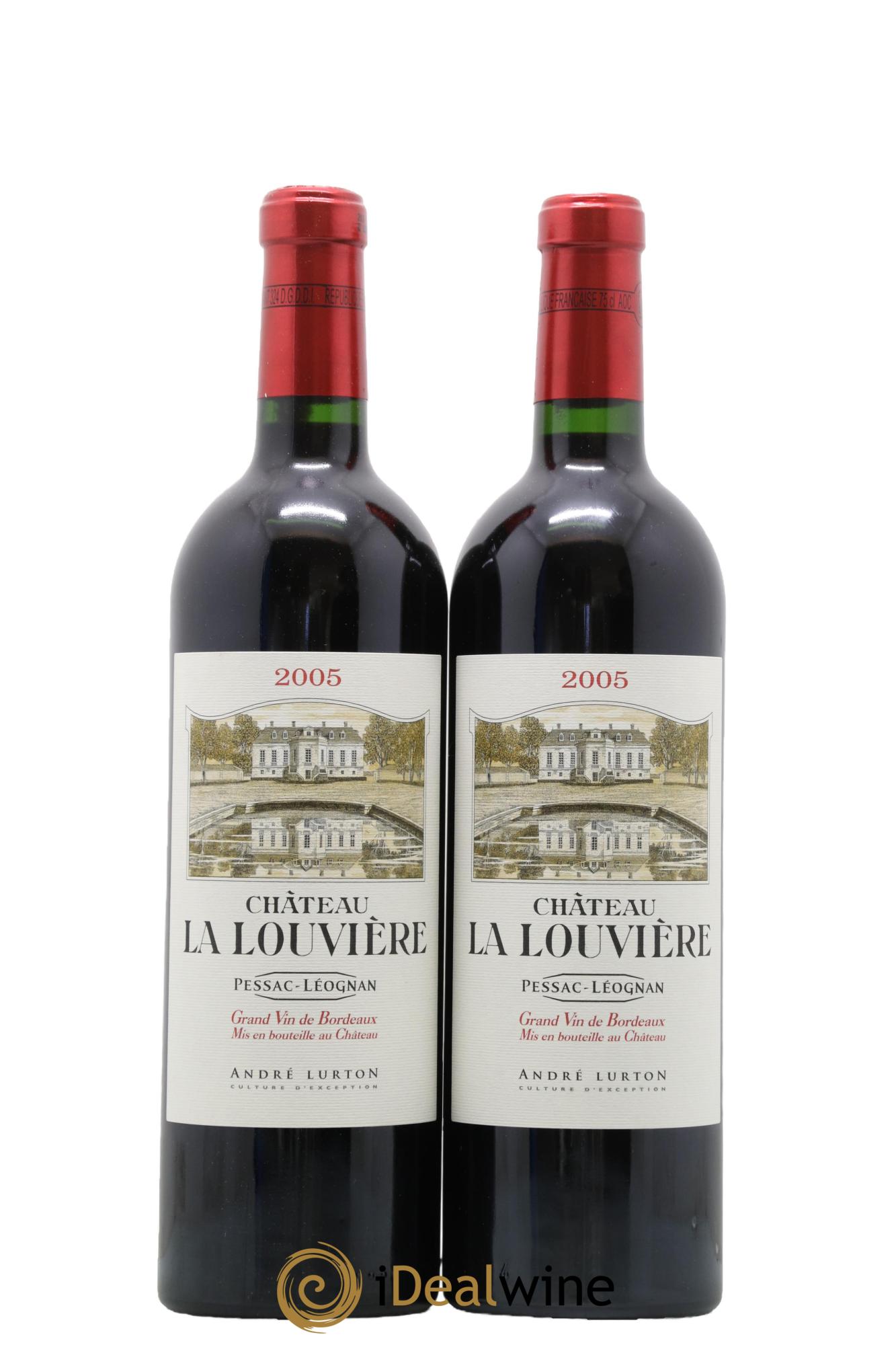 Château la Louvière 2005 - Lot of 2 bottles - 0