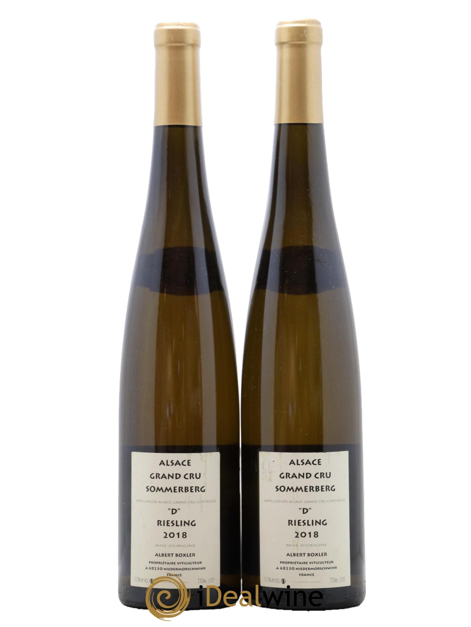 Alsace Riesling Grand Cru Sommerberg "D" Albert Boxler 2018 - Posten von 2 Flaschen - 1