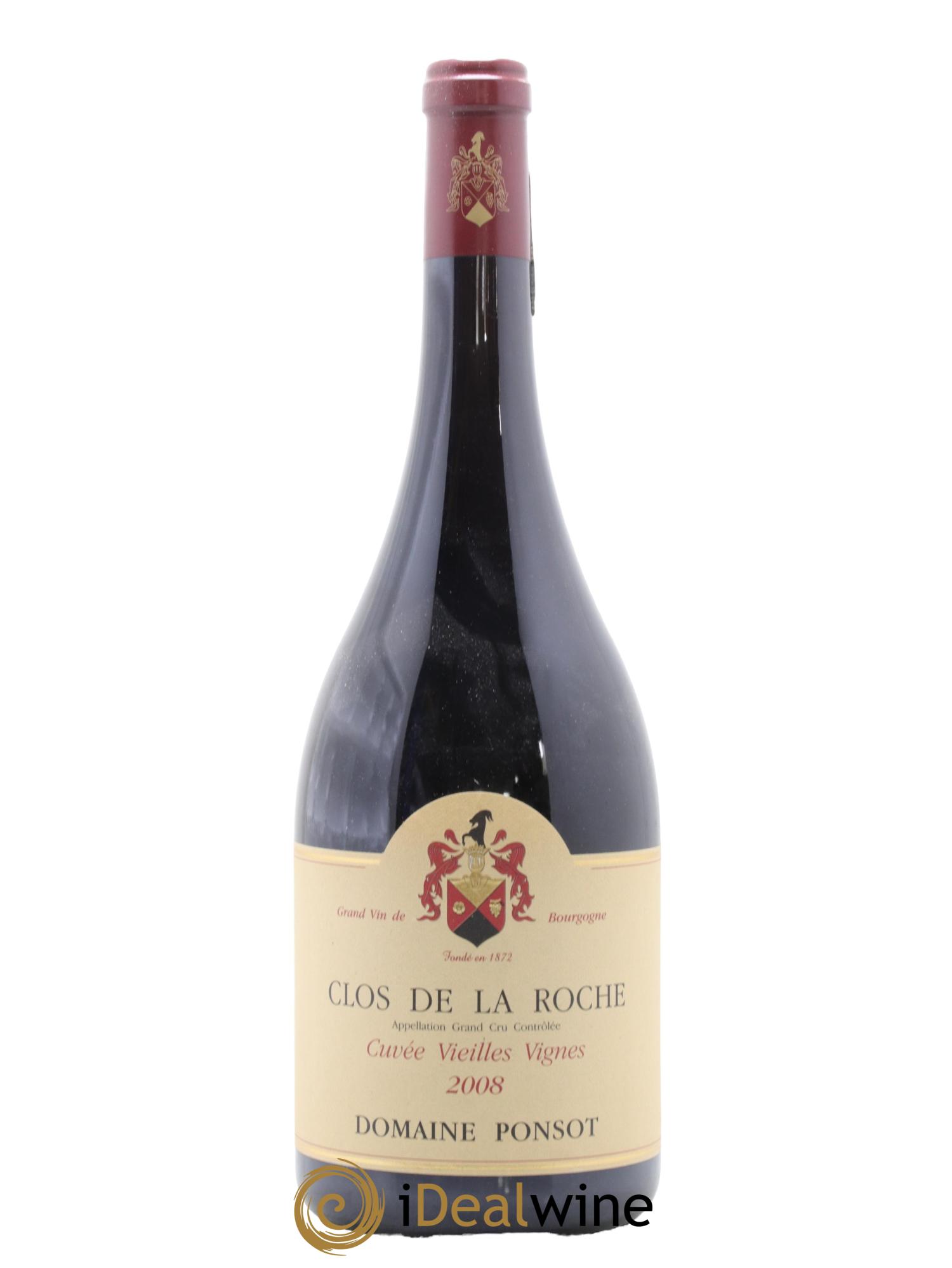 Clos de la Roche Grand Cru Vieilles Vignes Ponsot (Domaine) 2008 - Lot of 1 magnum - 0