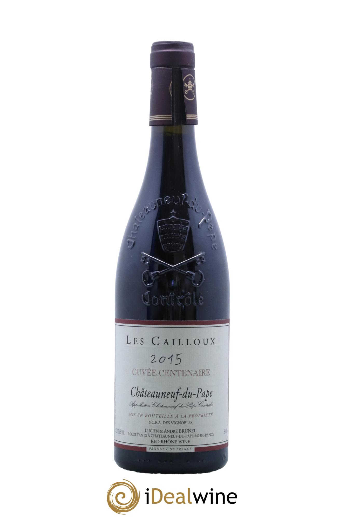 Châteauneuf-du-Pape Les Cailloux Cuvée Centenaire André Brunel  - Lot de 1 bouteille - 0