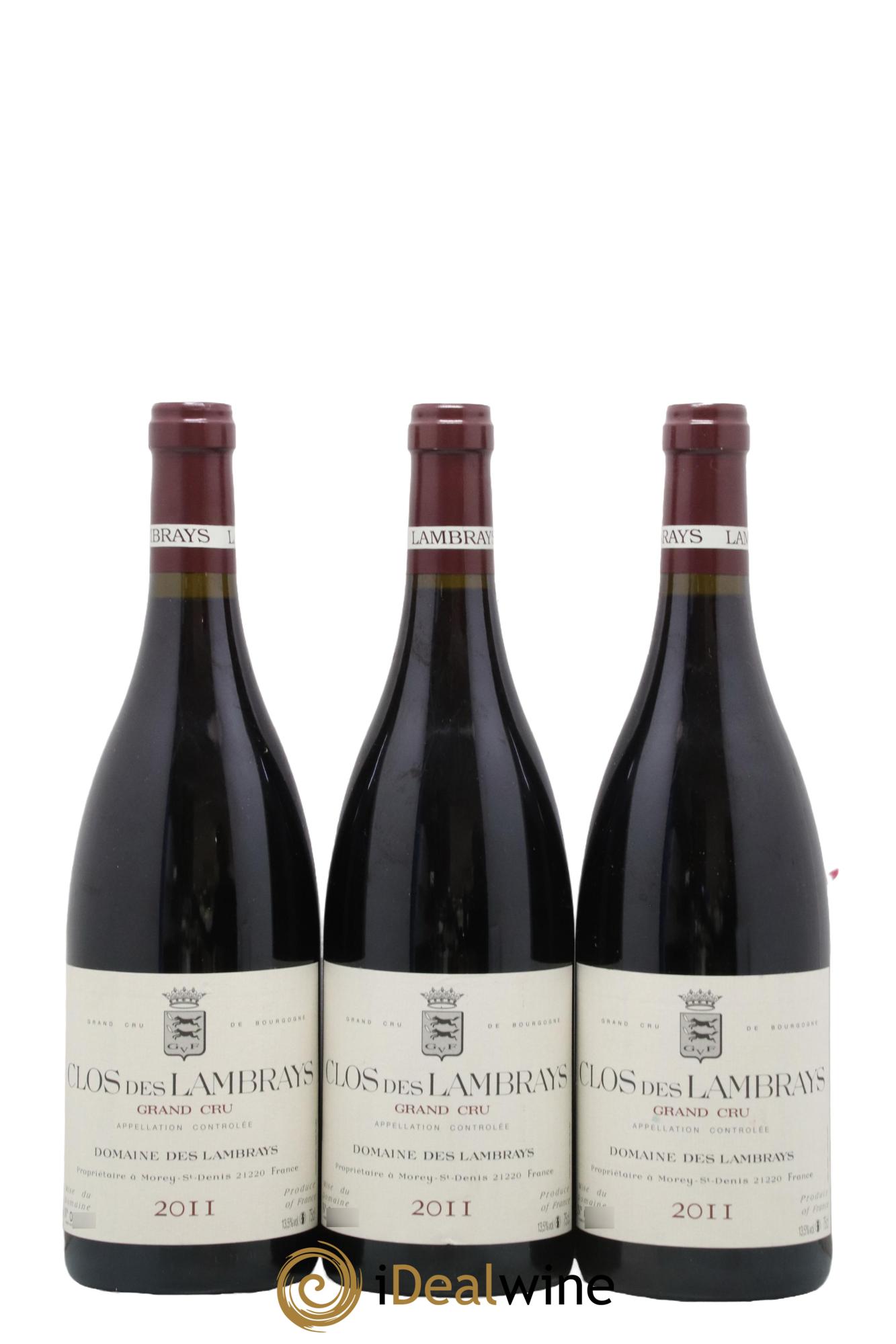 Clos des Lambrays Grand Cru Domaine des Lambrays 2011 - Lot de 3 bouteilles - 0