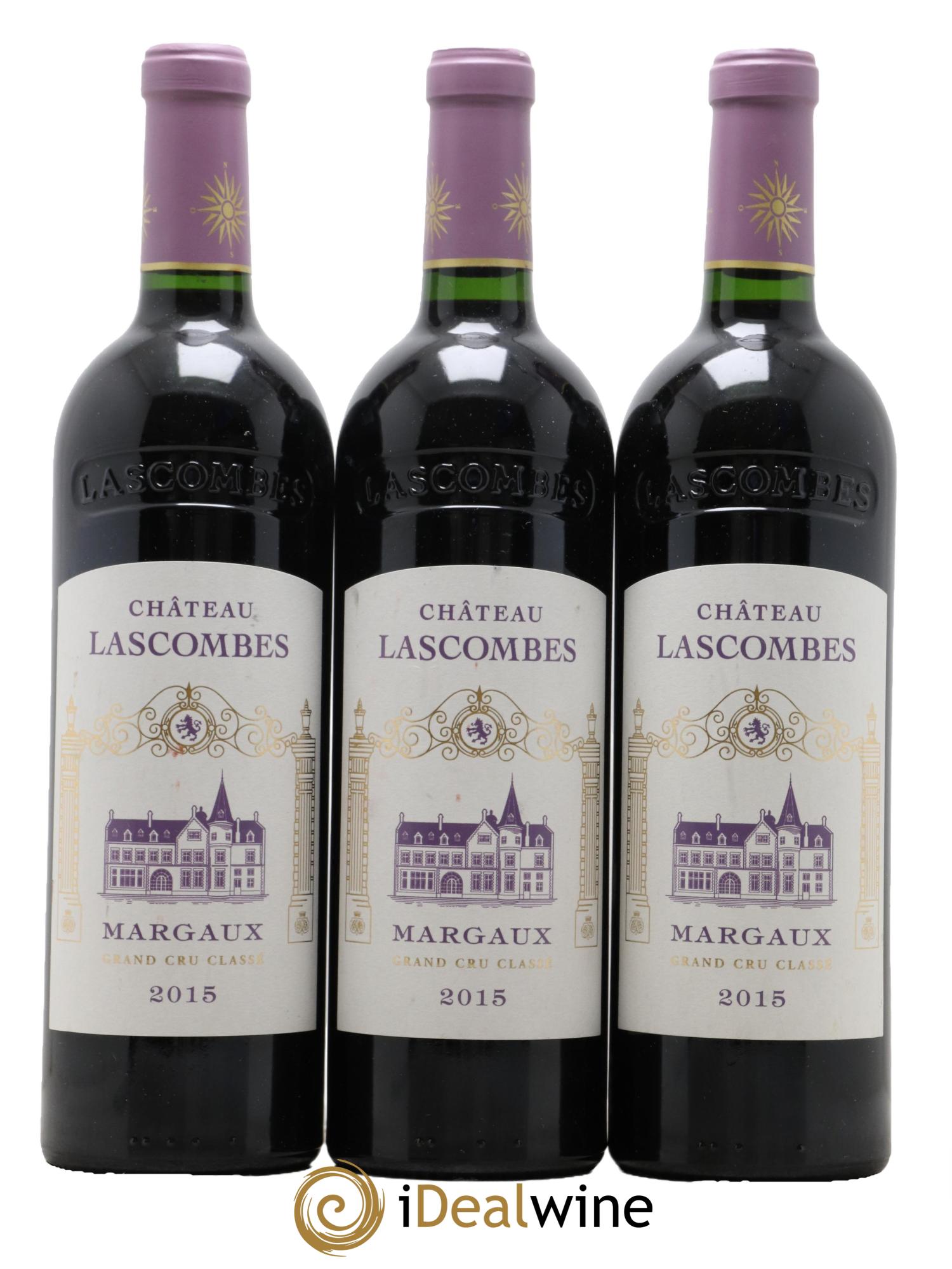 Château Lascombes 2ème Grand Cru Classé  2015 - Posten von 3 Flaschen - 0