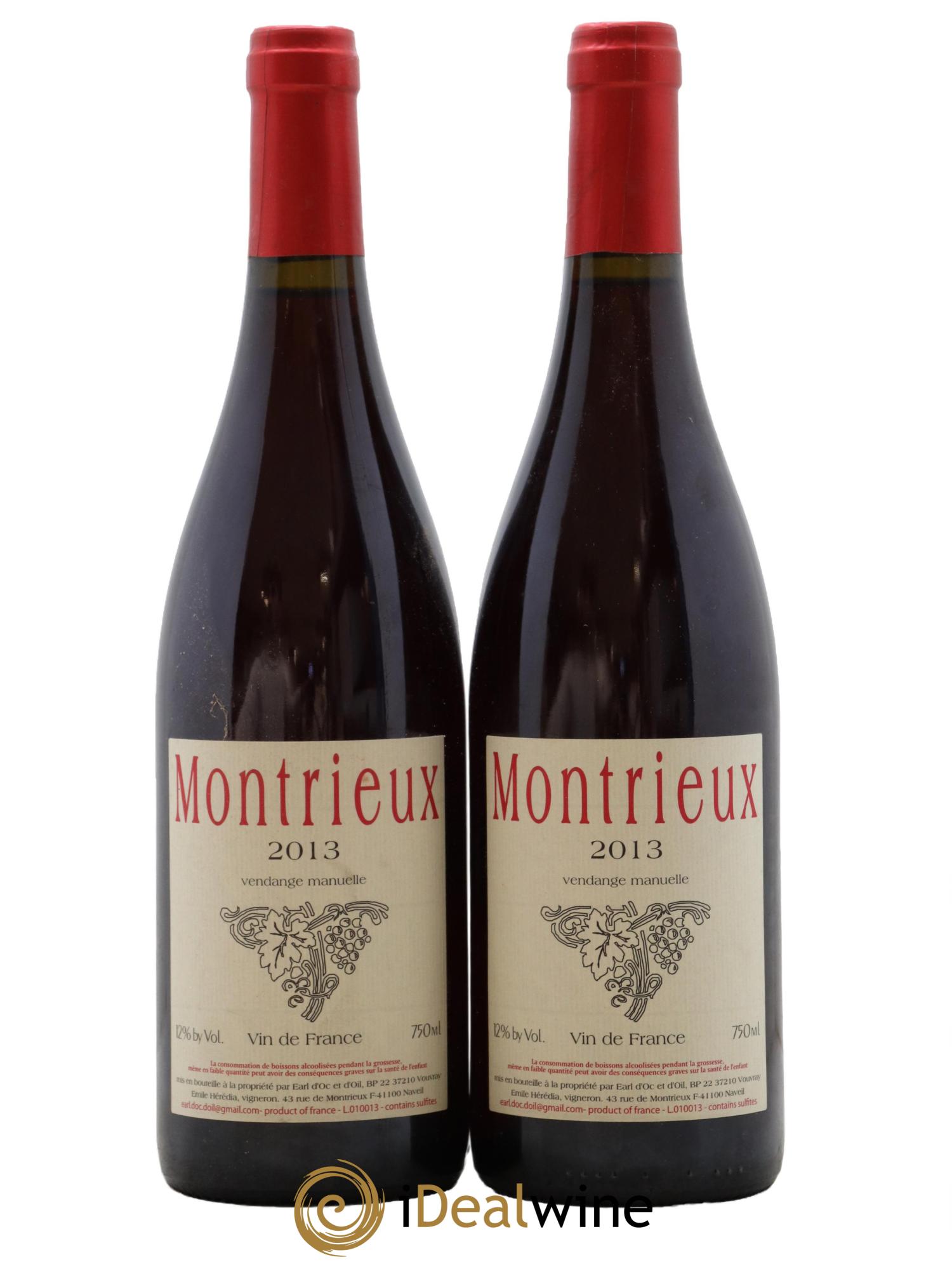 Vin de France Montrieux Emile Heredia 2013 - Lotto di 2 bottiglie - 0