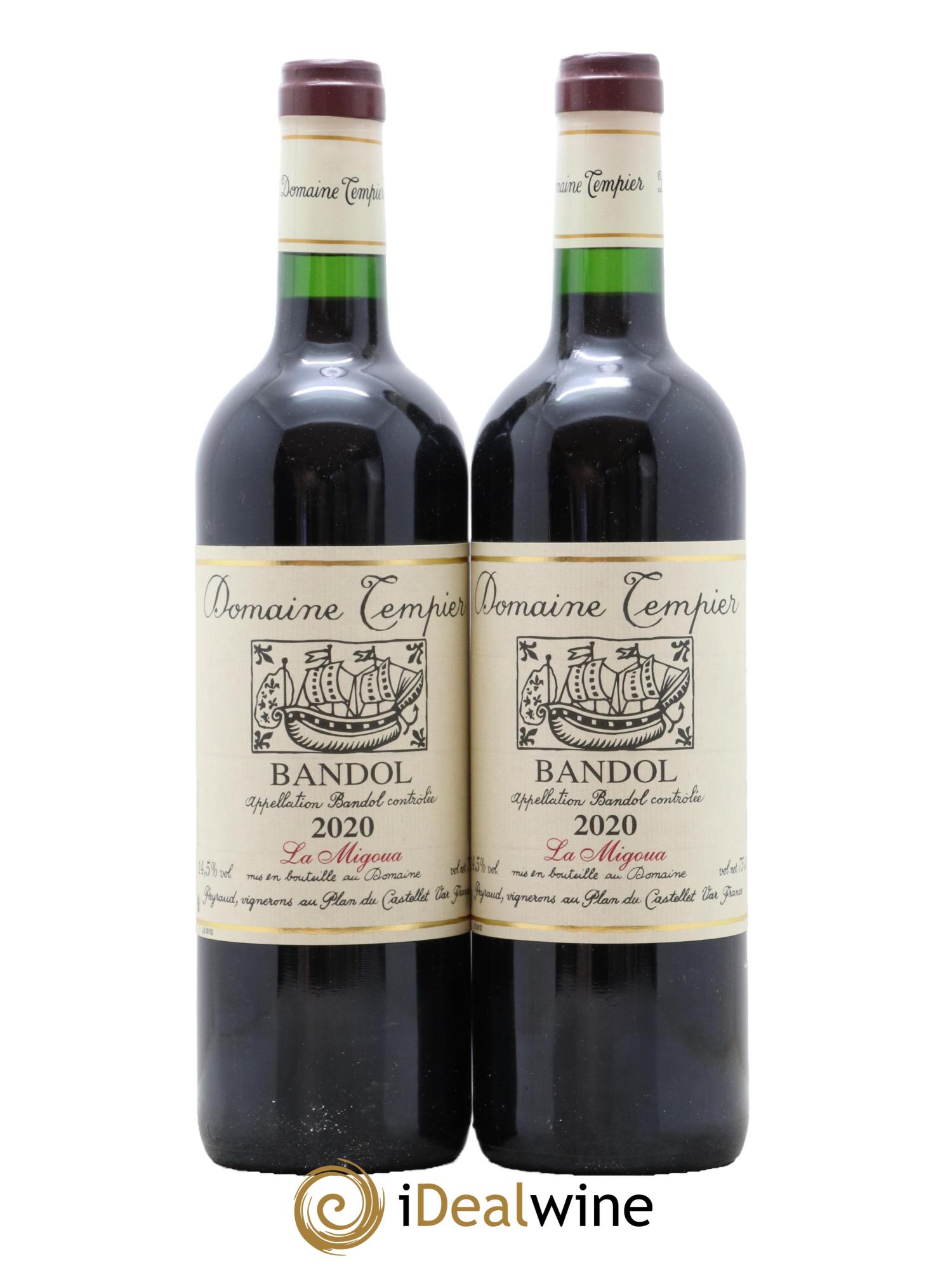 Bandol Domaine Tempier Cuvée La Migoua Famille Peyraud 2020 - Lot de 2 bouteilles - 0