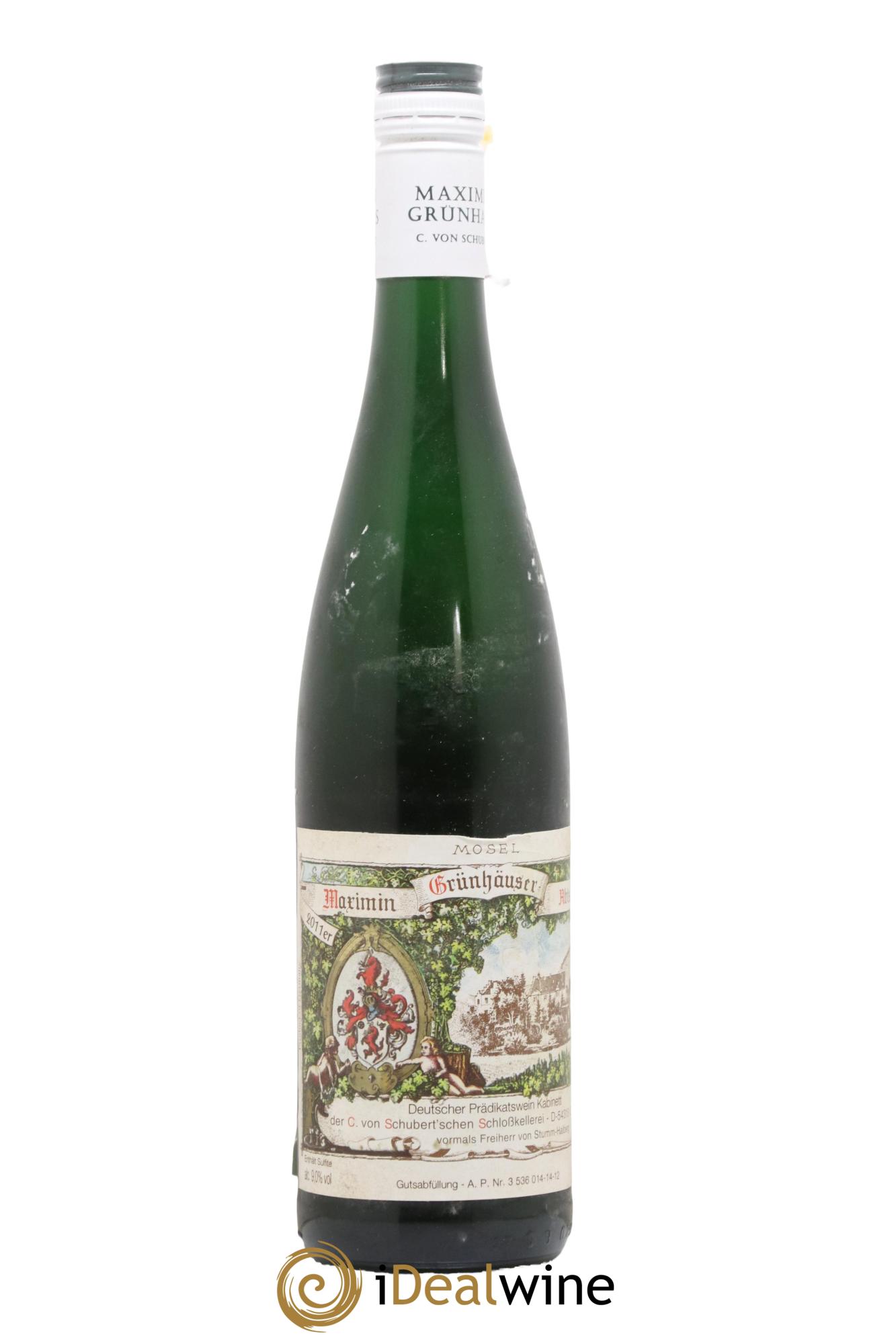 Allemagne Mosel-Saar Ruwer Maximin Grunhauser Abtsberg Riesling Kabinett Von Schubert 2011 - Lot de 1 bouteille - 0