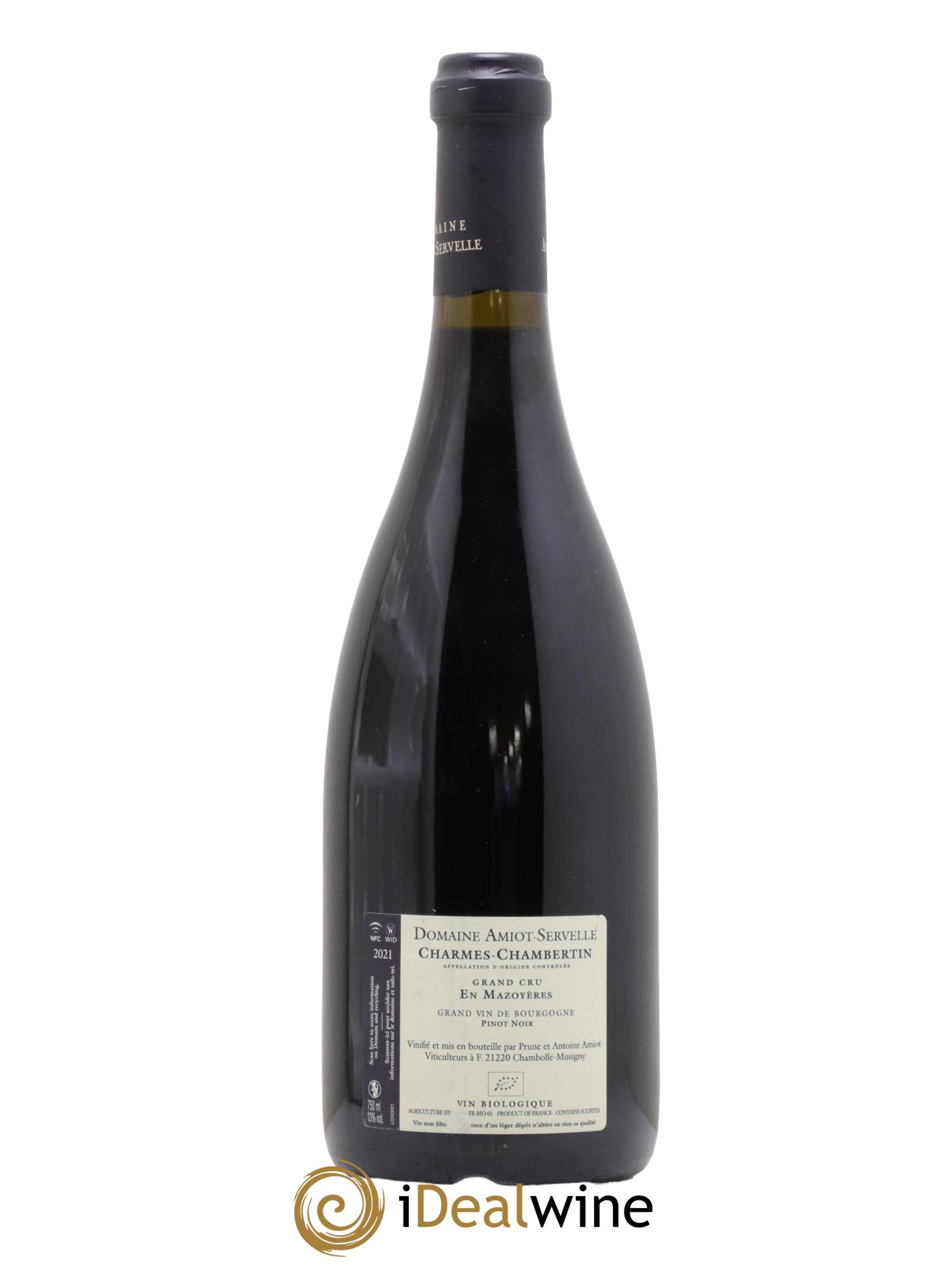 Charmes-Chambertin Grand Cru En Mazoyères Amiot-Servelle 2021 - Lotto di 1 bottiglia - 1