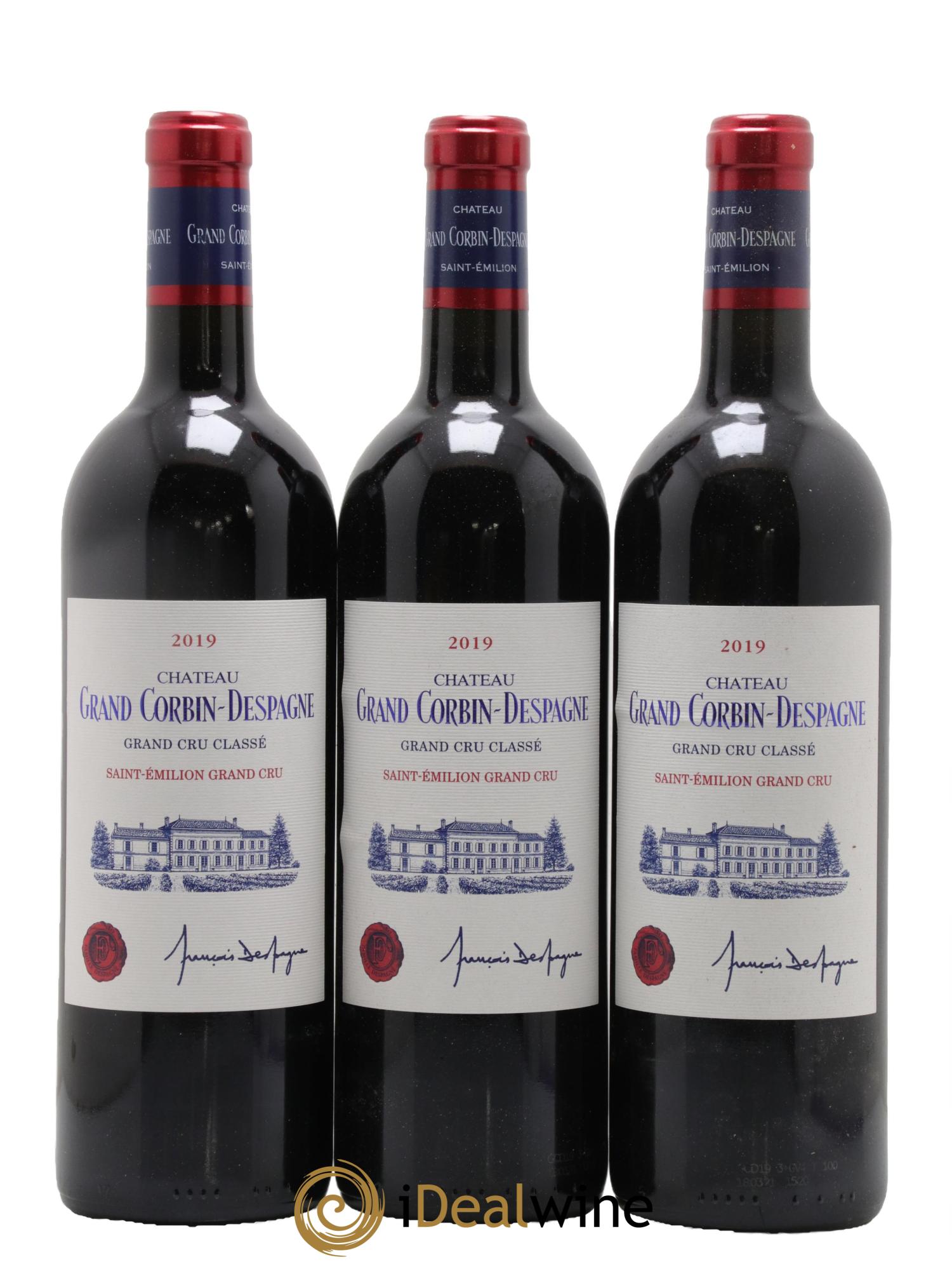 Château Grand Corbin Despagne Grand Cru Classé 2019 - Lotto di 6 bottiglie - 2