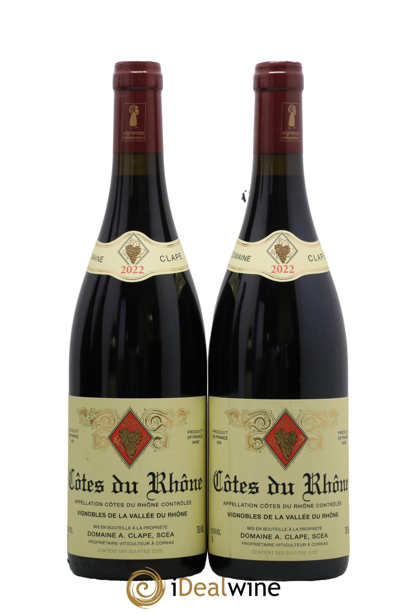 Côtes du Rhône Auguste Clape 2022 - Lot de 2 bouteilles - 0