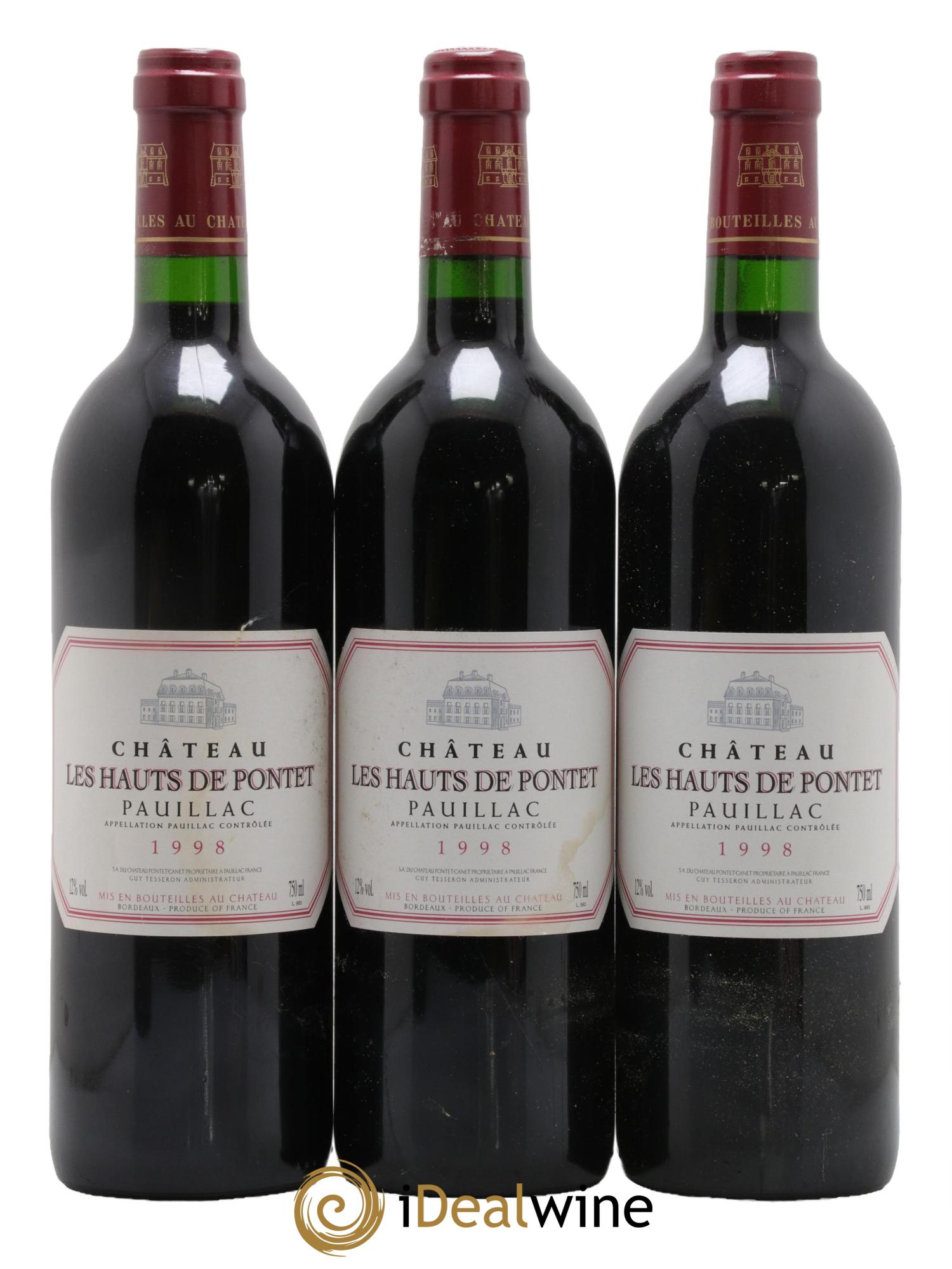 Les Hauts de Pontet-Canet Second Vin 1998 - Posten von 12 Flaschen - 3