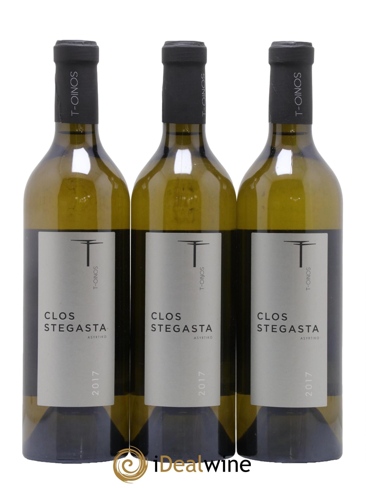 Vin des Cyclades Clos Stegasta T-Oinos 2017 - Lot de 3 bouteilles - 0