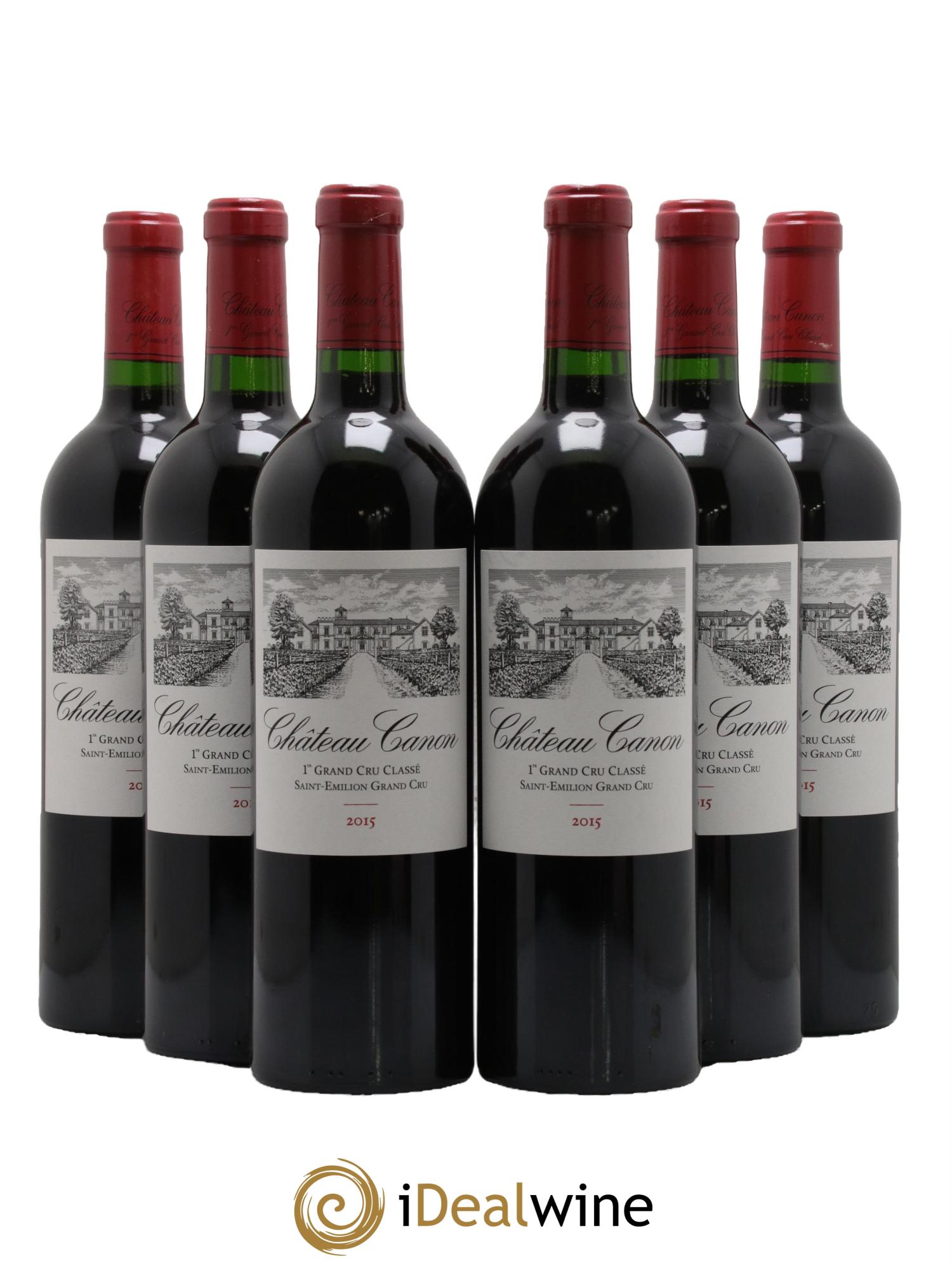 Château Canon 1er Grand Cru Classé B 2015 - Lot de 6 bouteilles - 0