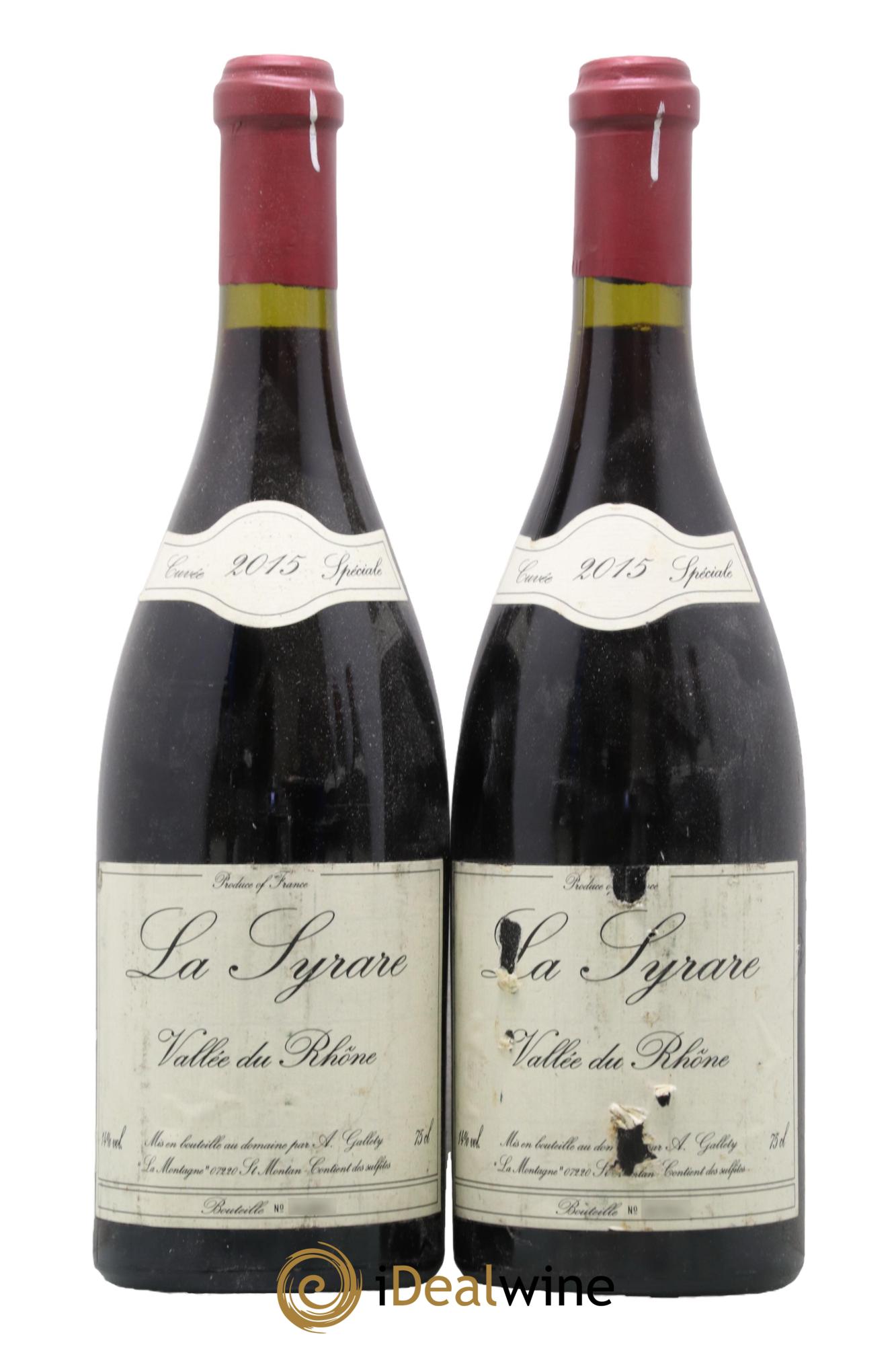 Côtes du Vivarais La Syrare Gallety (Domaine) 2015 - Lot de 2 bouteilles - 0