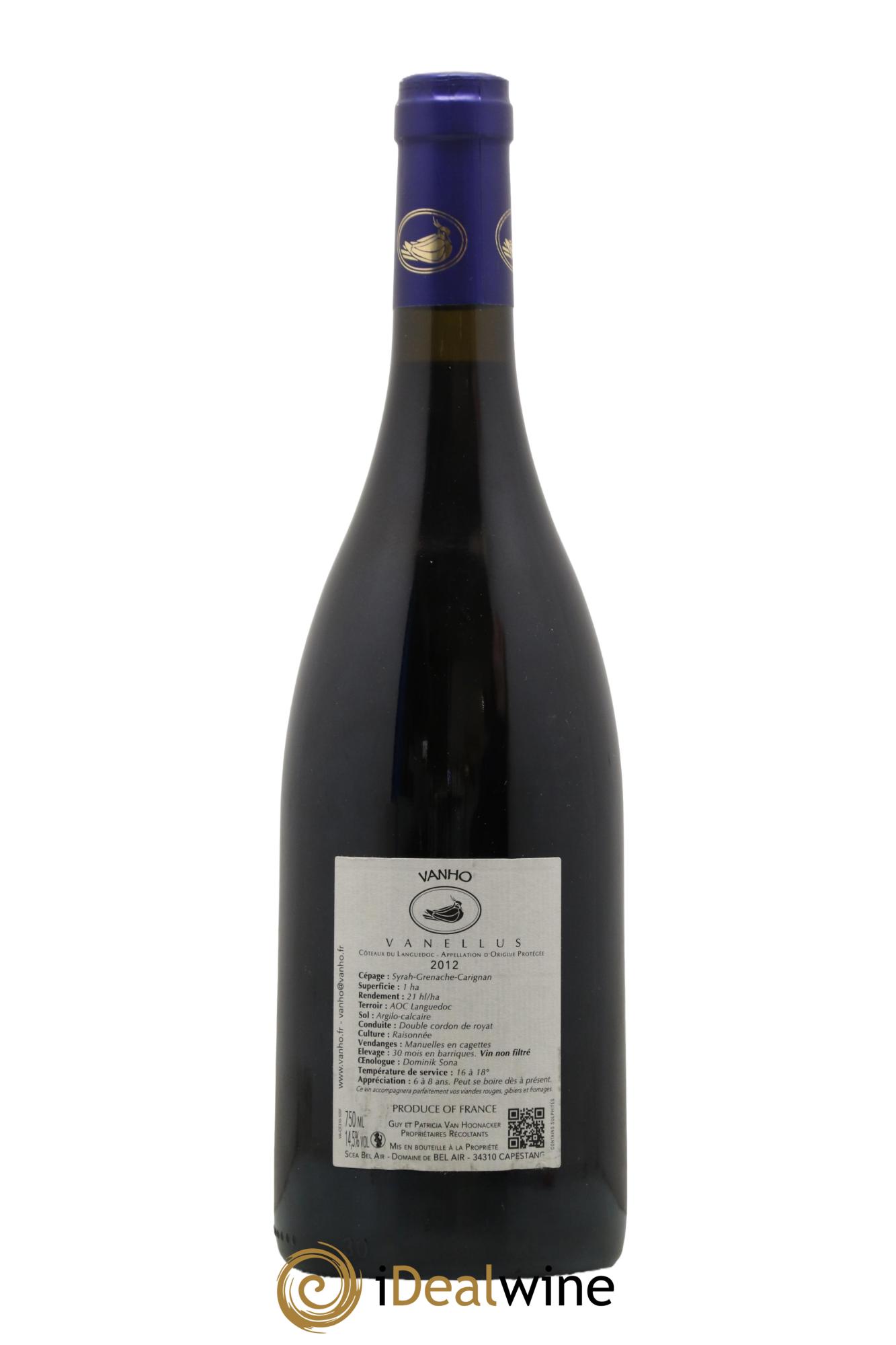 Languedoc Vanho Vanellus 2012 - Posten von 1 Flasche - 1