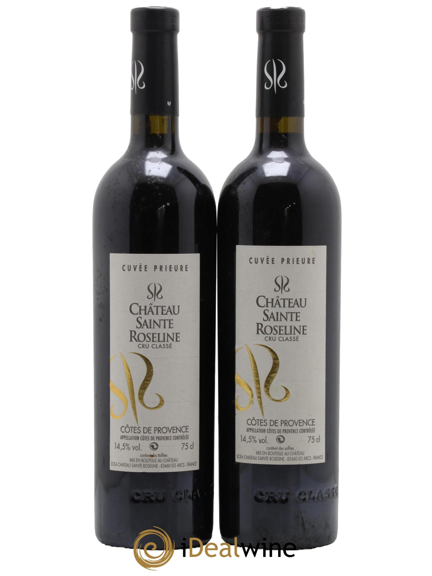 Côtes de Provence Château Sainte-Roseline Le Prieuré 2005 - Lot de 2 bouteilles - 0