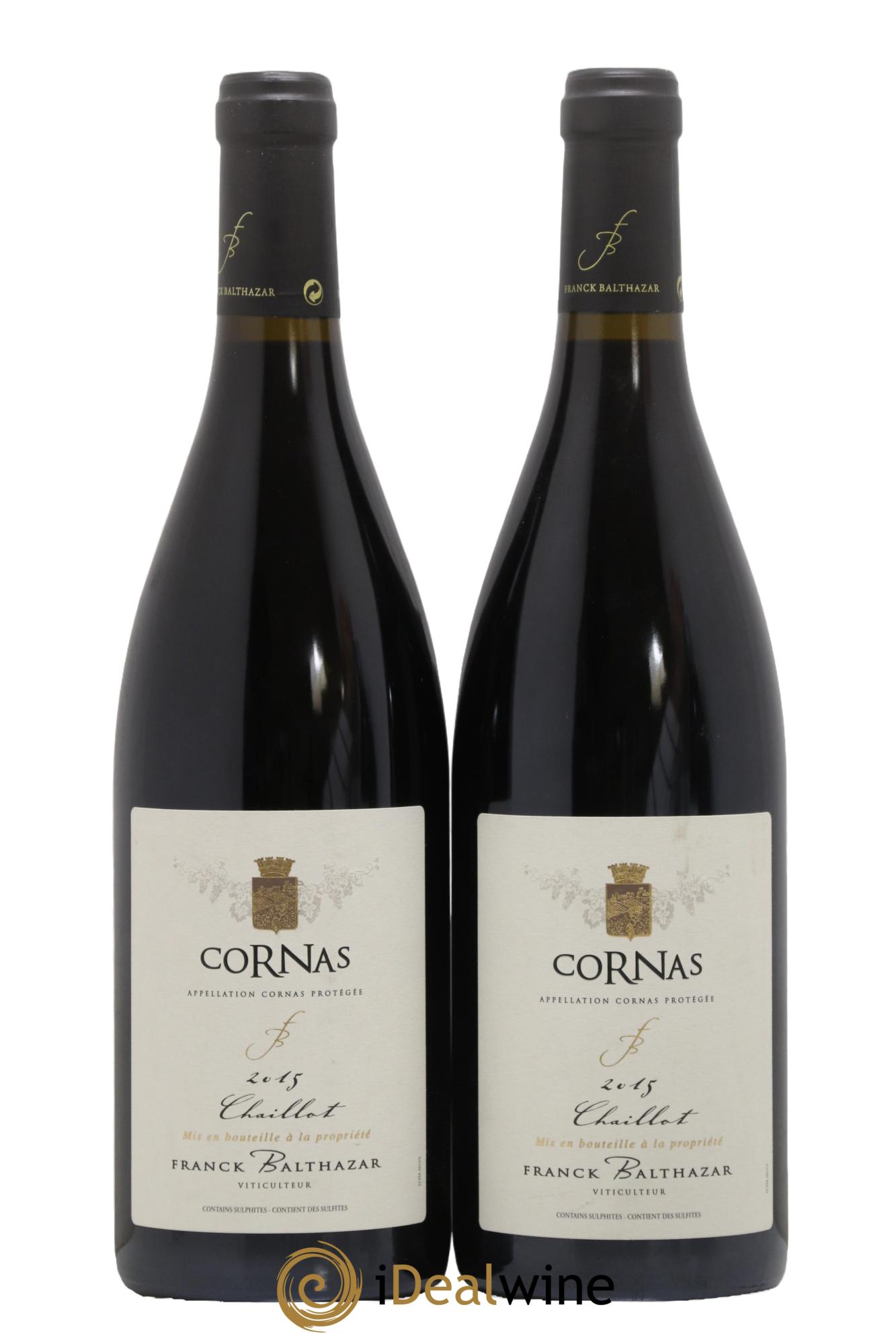 Cornas Chaillot Franck Balthazar (Domaine) 2015 - Lot de 2 bouteilles - 0