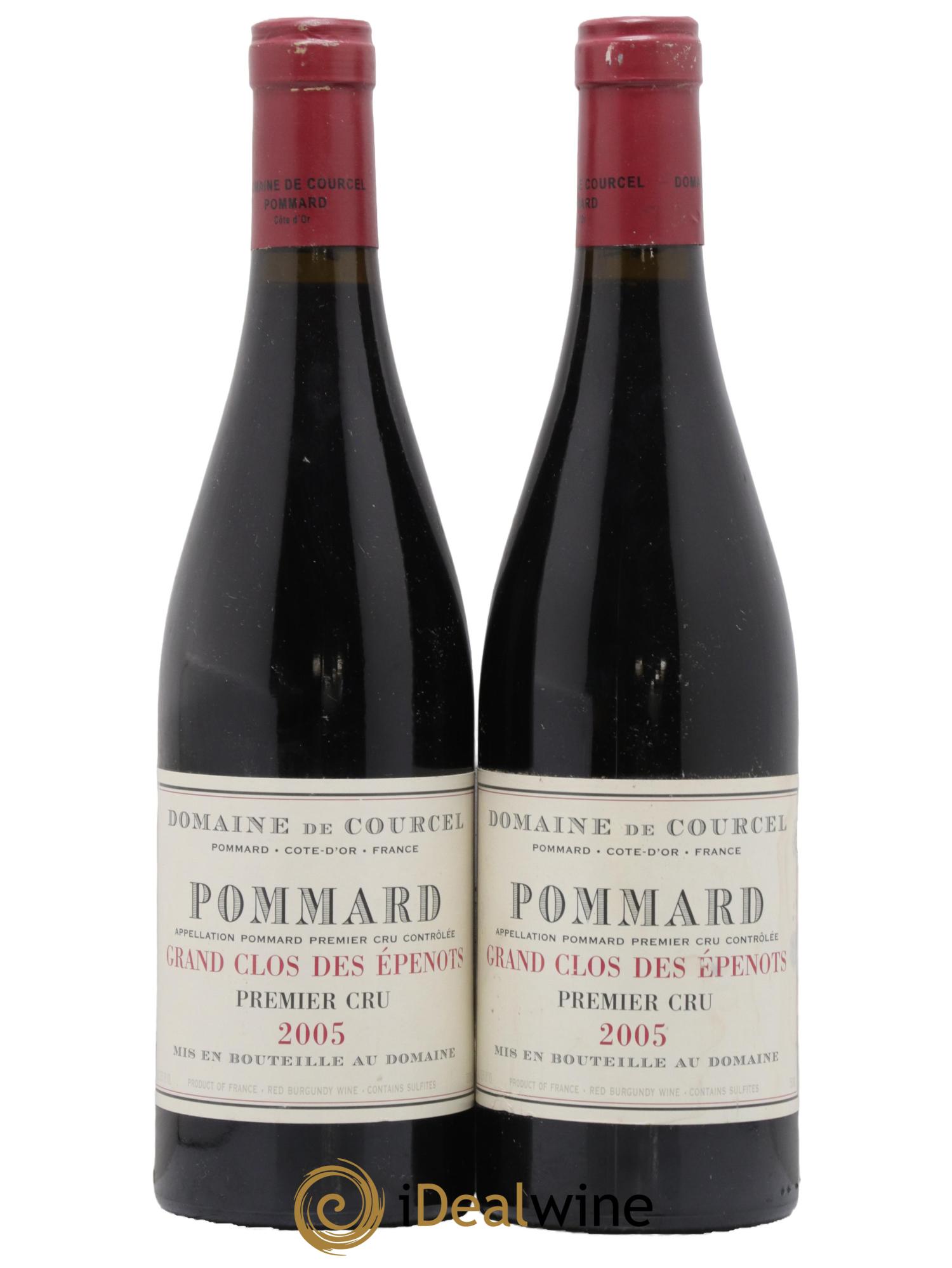 Pommard 1er Cru Grand Clos des Epenots de Courcel (Domaine) 2005 - Lot of 2 bottles - 0