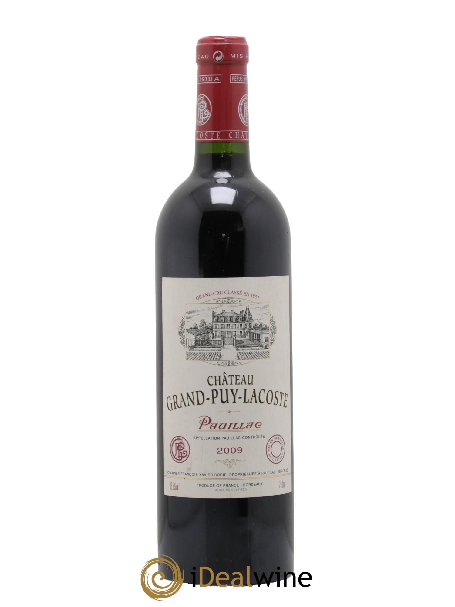 Château Grand Puy Lacoste 5ème Grand Cru Classé 2009 - Lot of 1 bottle - 0