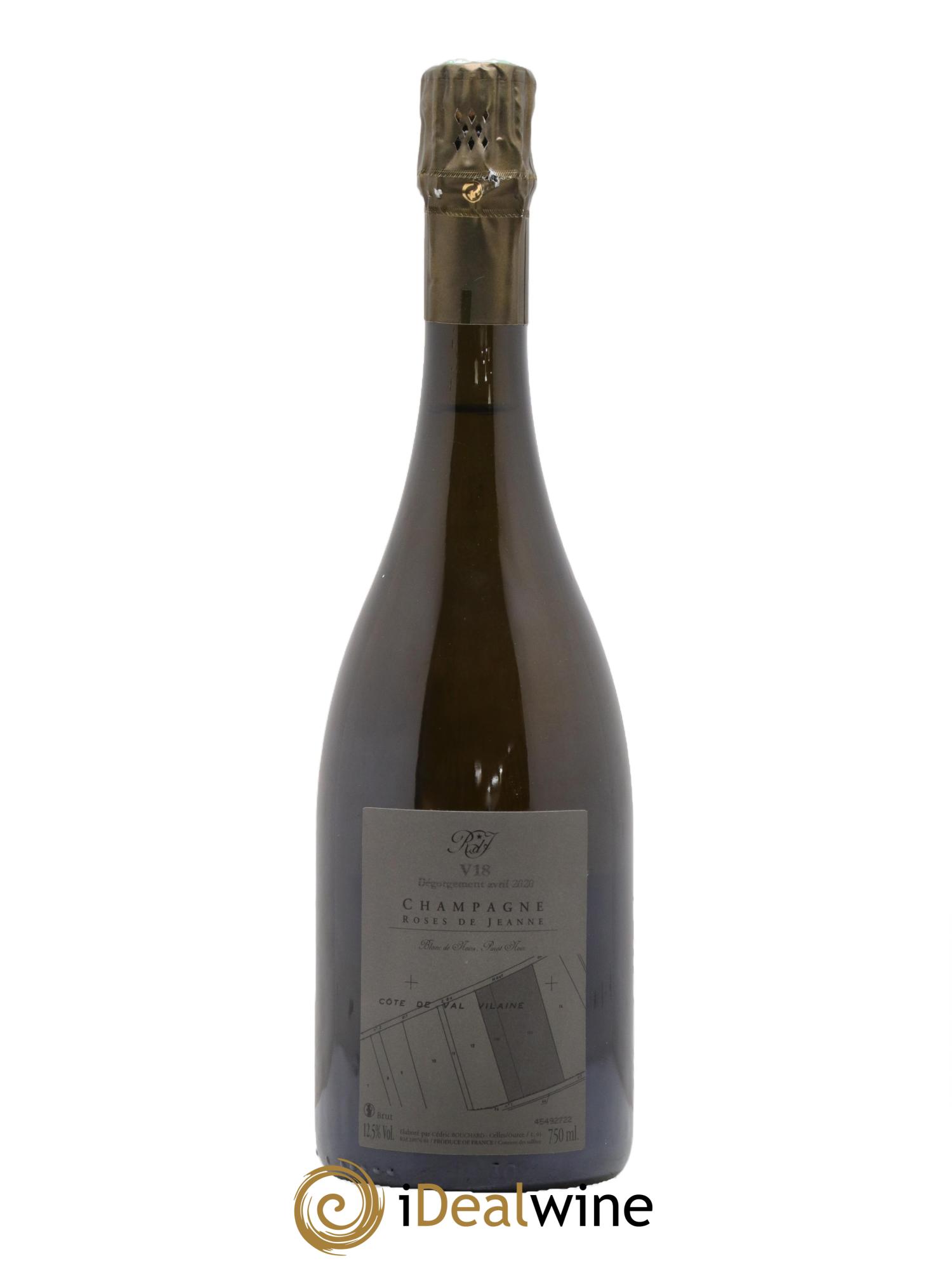 Roses de Jeanne Côte de Val Vilaine Blanc de Noirs Cédric Bouchard 2018 - Posten von 1 Flasche - 1