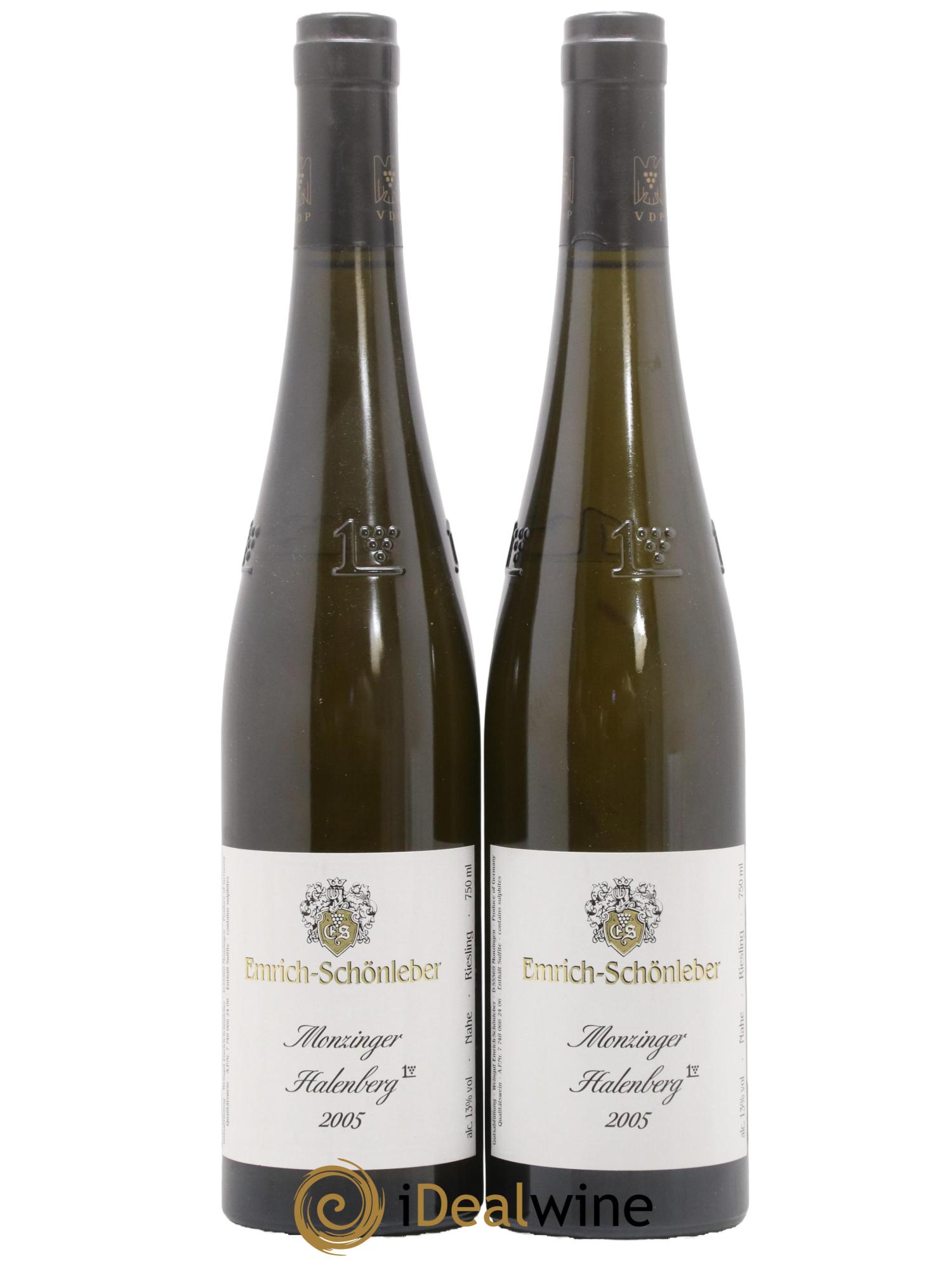 Allemagne Nahe Monzinger Halenberg Riesling Emrich-Schonleber 2005 - Lot de 2 bouteilles - 0