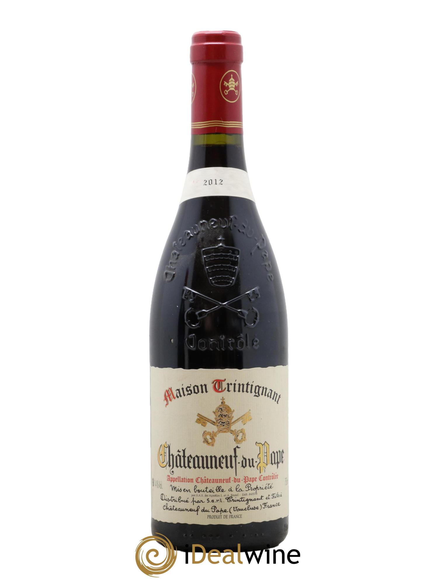 Châteauneuf-du-Pape Trintignant 2012 - Posten von 1 Flasche - 0