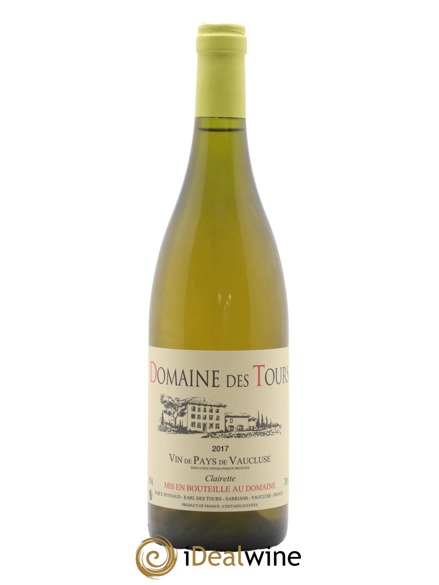 IGP Vaucluse (Vin de Pays de Vaucluse) Domaine des Tours Clairette Emmanuel Reynaud 2017 - Posten von 1 Flasche - 0