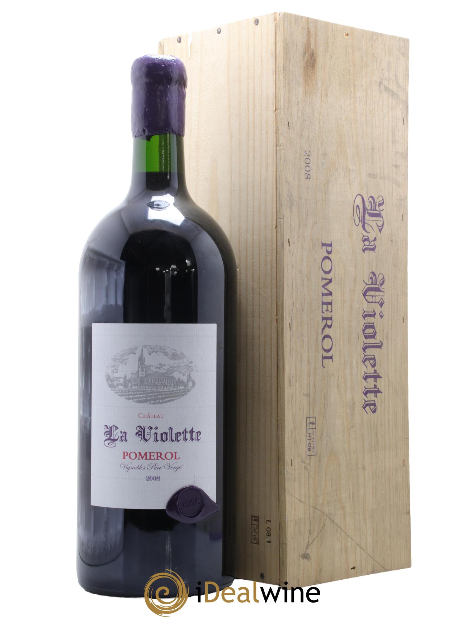 Château la Violette 2008 - Posten von 1 Doppel-Magnum - 0