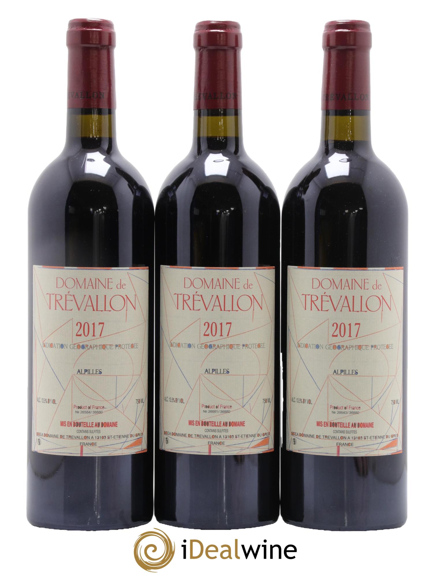 IGP Alpilles Trévallon (Domaine de) Eloi Dürrbach 2017 - Lot de 3 bouteilles - 0