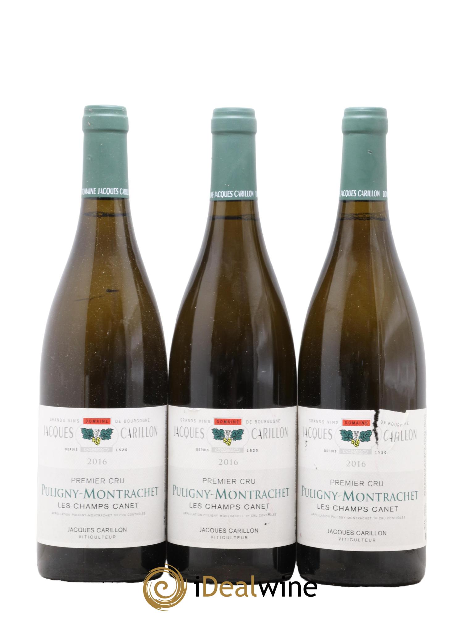 Puligny-Montrachet 1er Cru Les Champs Canet Jacques Carillon (Domaine) 2016 - Posten von 3 Flaschen - 0