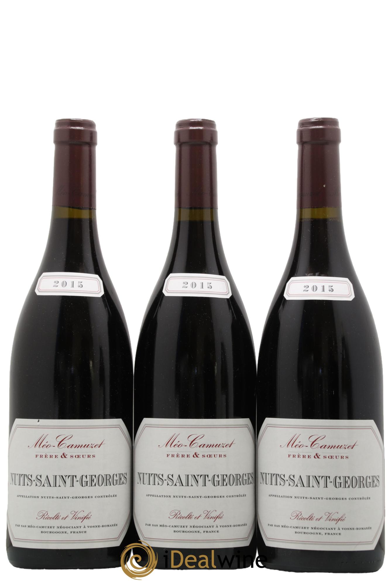 Nuits Saint-Georges Méo-Camuzet (Frère & Soeurs) 2015 - Lot of 3 bottles - 0