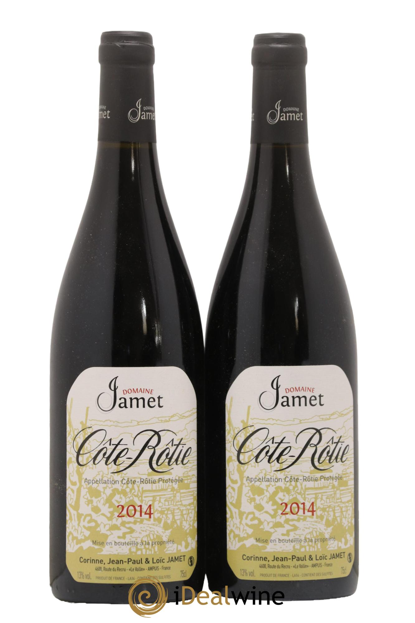 Côte-Rôtie Jamet (Domaine) 2014 - Posten von 2 Flaschen - 0