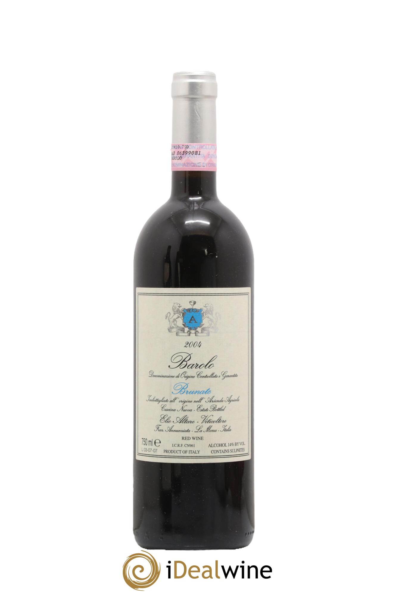 Barolo DOCG Brunate Elio Altare 2004 - Lotto di 1 bottiglia - 0