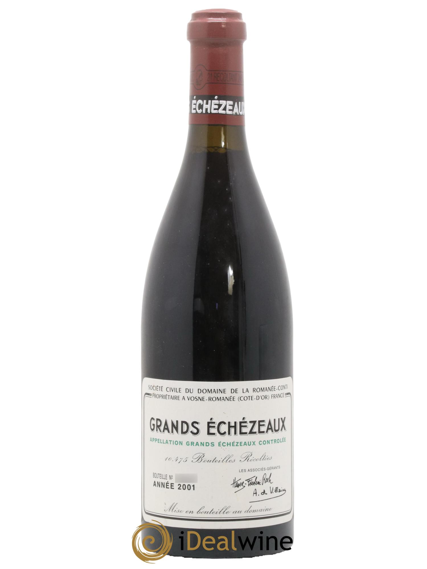 Grands-Echezeaux Grand Cru Domaine de la Romanée-Conti 2001 - Lot of 1 bottle - 0