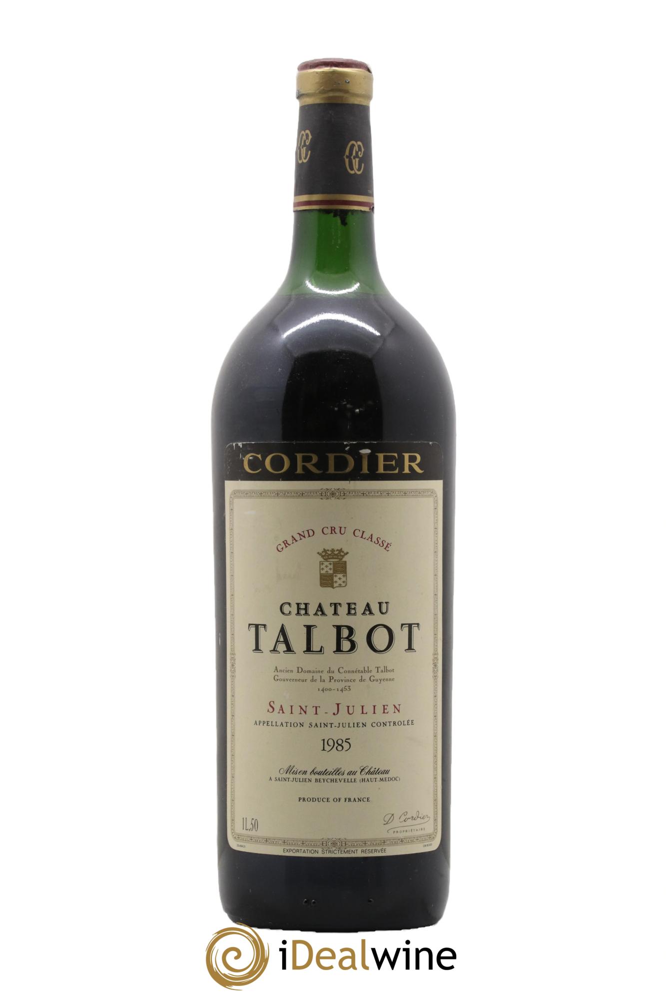 Château Talbot 4ème Grand Cru Classé 1985 - Lotto di 1 magnum - 0