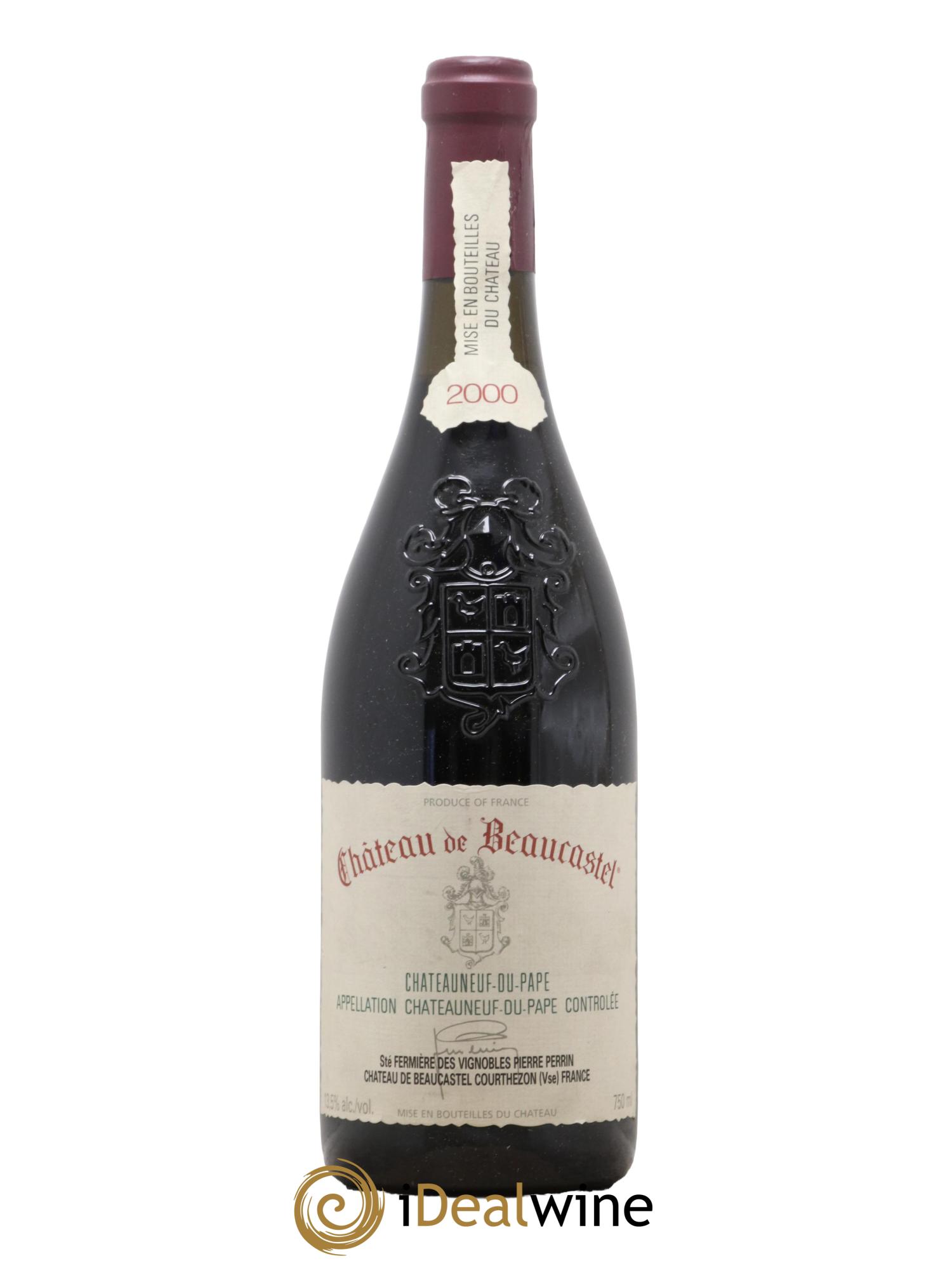 Châteauneuf-du-Pape Château de Beaucastel Famille Perrin 2000 - Lotto di 1 bottiglia - 0