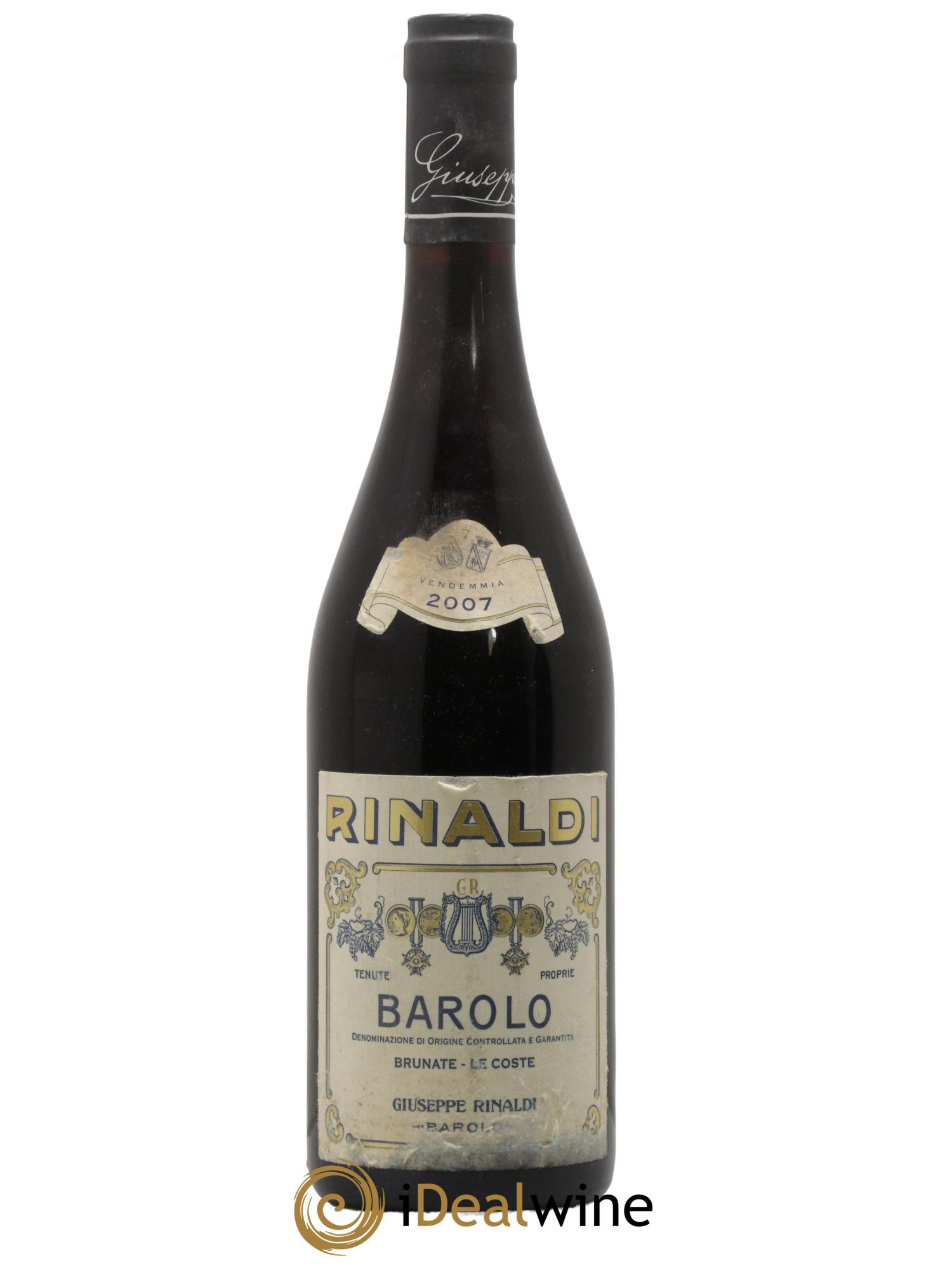 Barolo DOCG Brunate Le Coste Giuseppe Rinaldi 2007 - Lot de 1 bouteille - 0