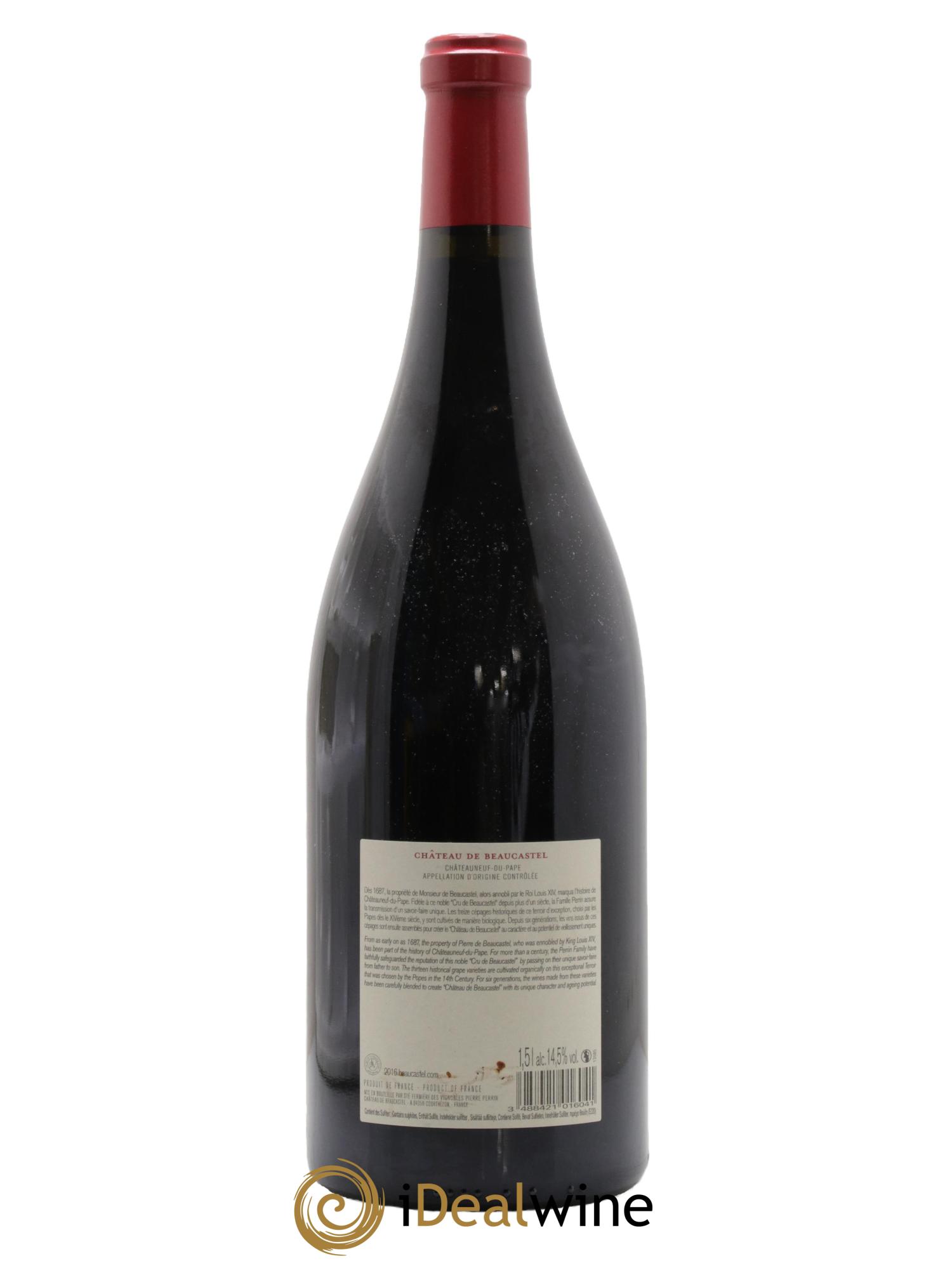 Châteauneuf-du-Pape Château de Beaucastel Famille Perrin 2016 - Lotto di 1 magnum - 1