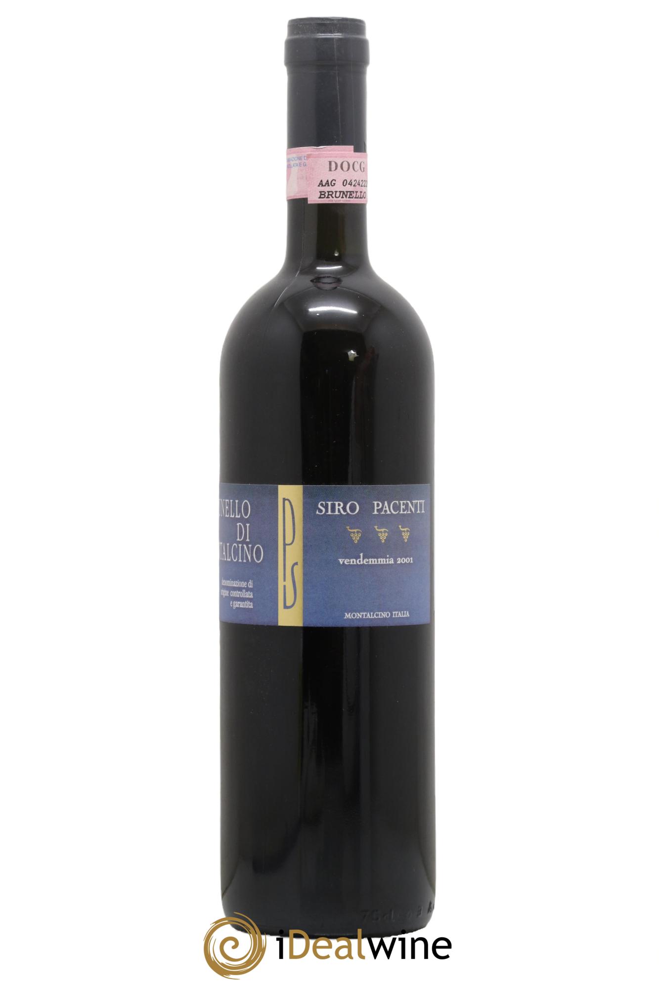 Brunello di Montalcino DOCG Riserva PS Siro Pacenti 2001 - Lotto di 1 bottiglia - 0