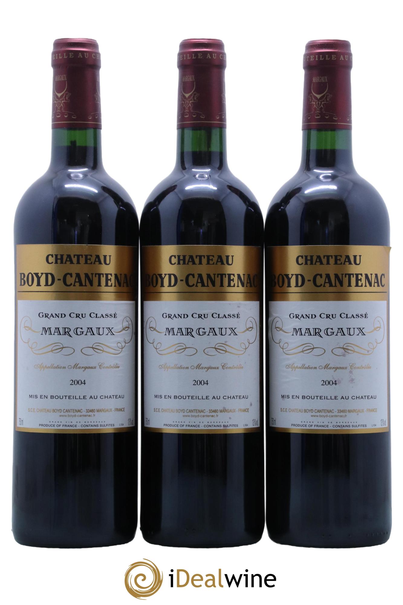 Château Boyd Cantenac 3ème Grand Cru Classé  2004 - Lot de 12 bouteilles - 3