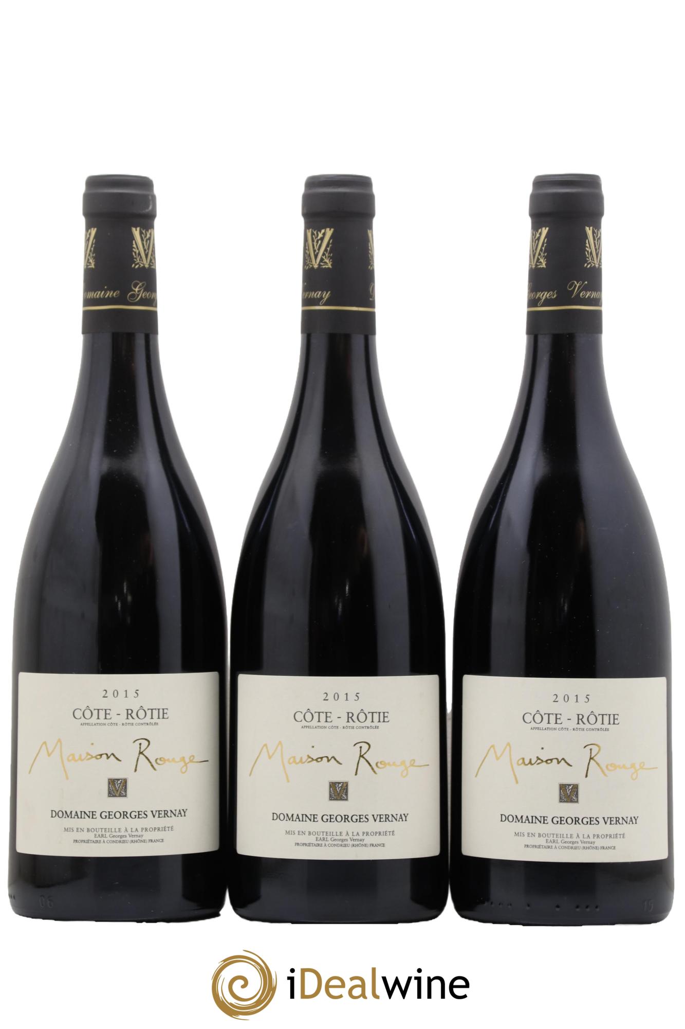 Côte-Rôtie Maison Rouge Georges Vernay 2015 - Posten von 3 Flaschen - 0