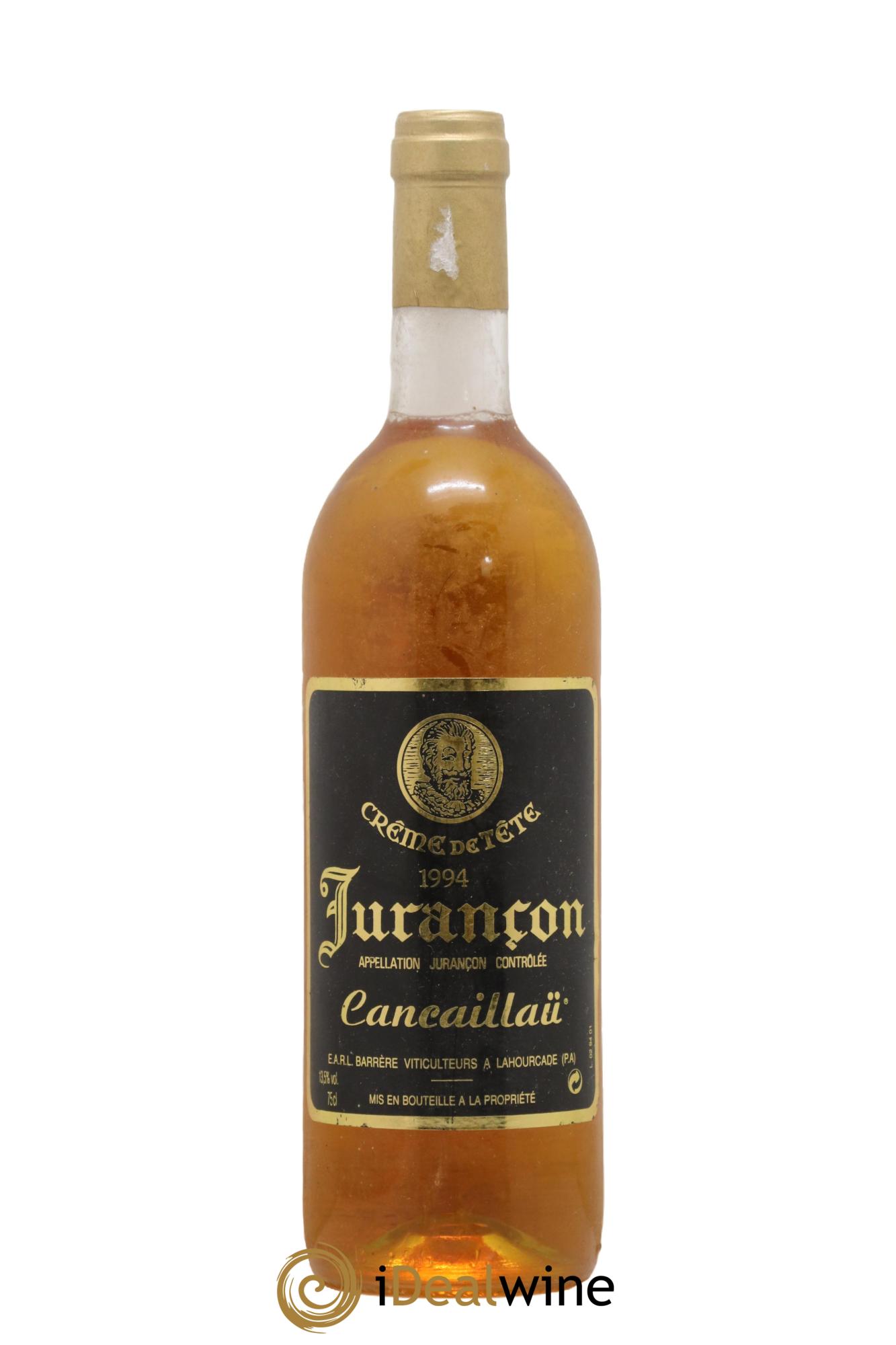 Jurançon Creme De Tete Clos Cancaillau 1994 - Posten von 1 Flasche - 0