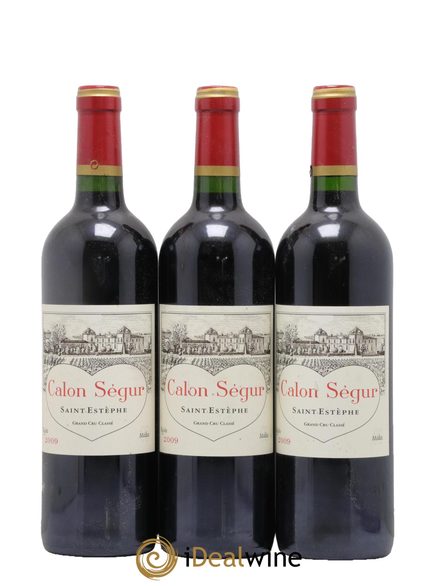 Château Calon Ségur 3ème Grand Cru Classé 2009 - Lotto di 3 bottiglie - 0