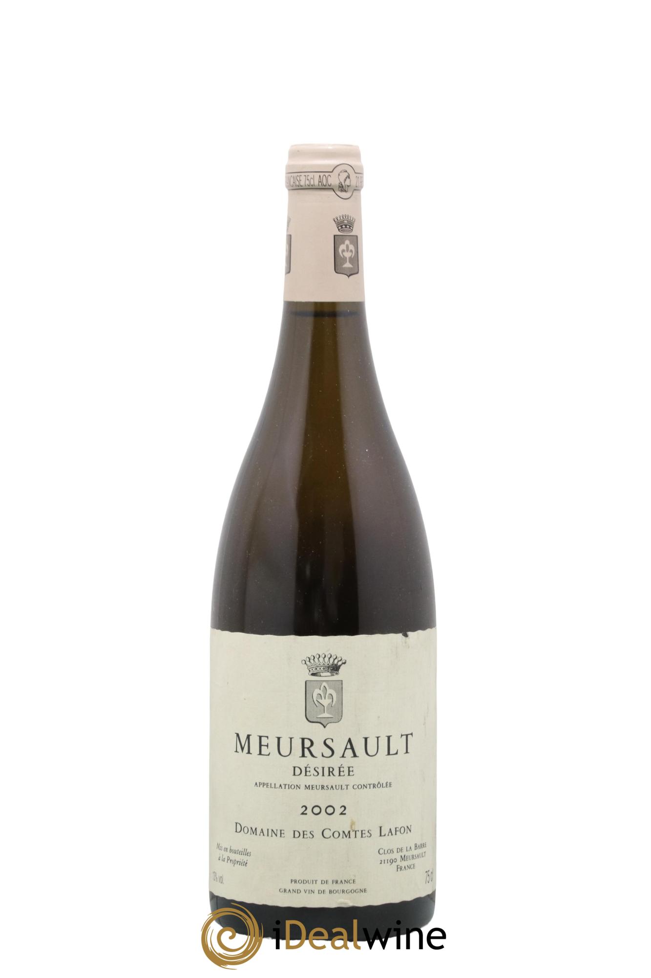 Meursault Désirée Comtes Lafon (Domaine des) 2002 - Lot of 1 bottle - 0