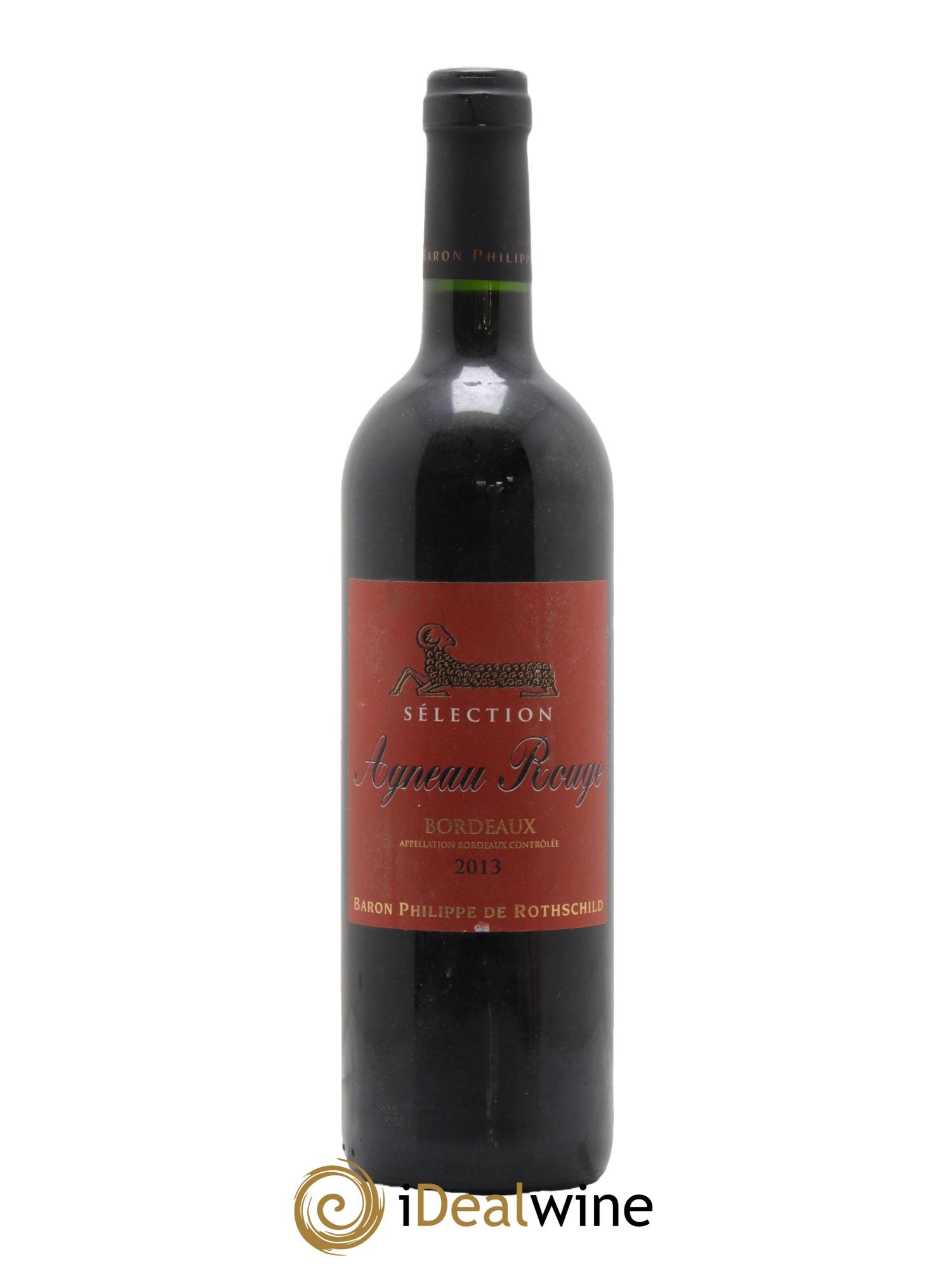 Bordeaux Agneau Sélection Bordeaux Baron Philippe de Rothschild 2013 - Lot de 1 bouteille - 0